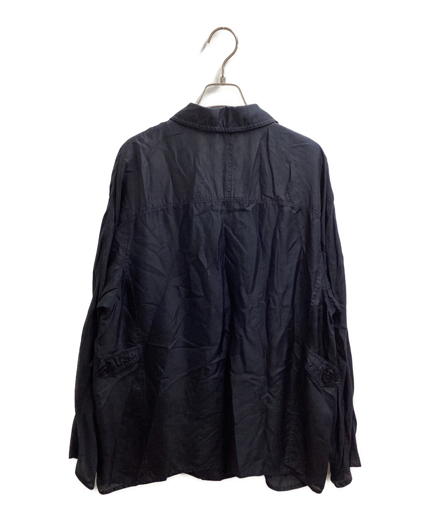 中古・古着通販】HERNO (ヘルノ) シャツジャケット ネイビー サイズ