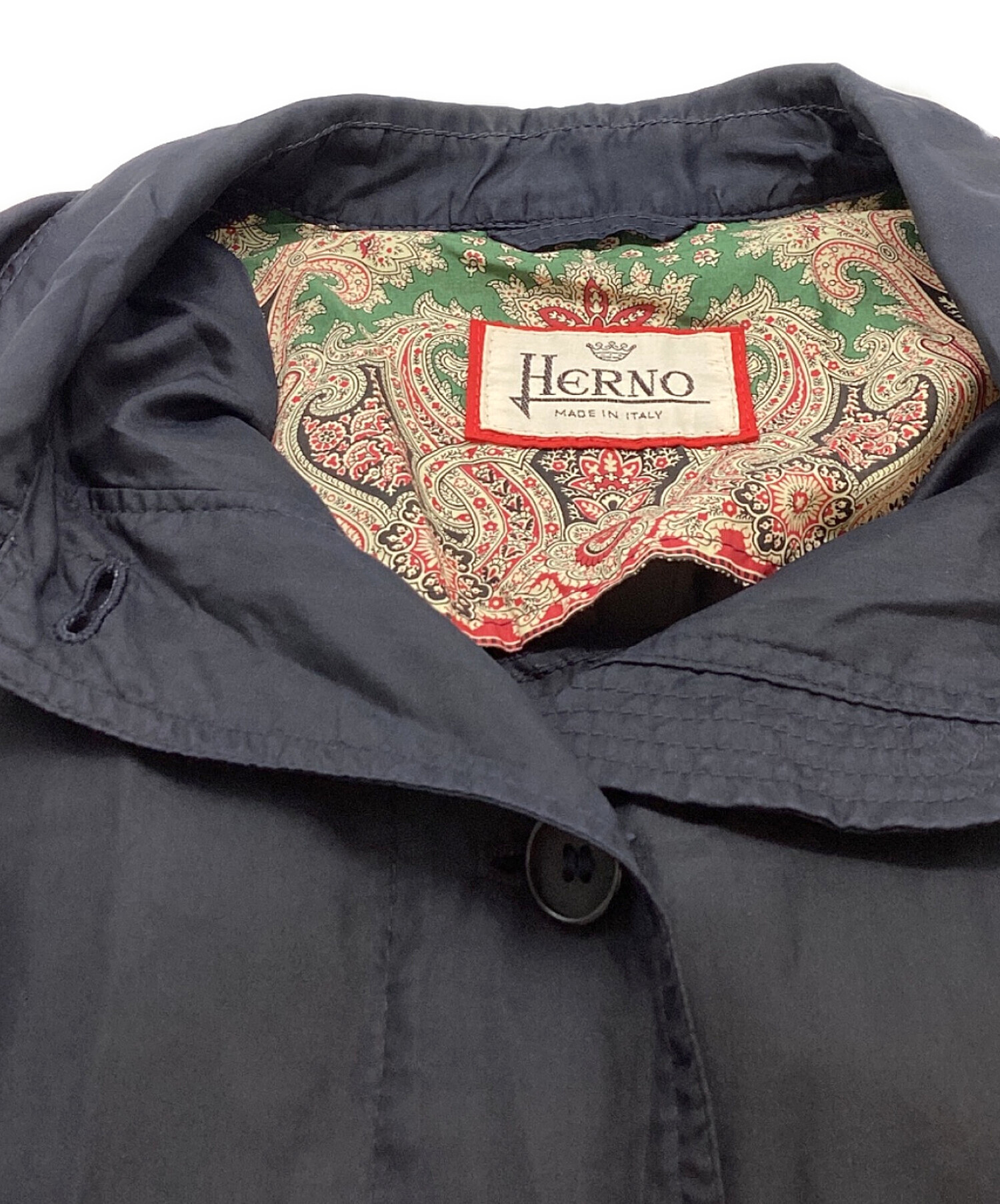 中古・古着通販】HERNO (ヘルノ) シャツジャケット ネイビー サイズ