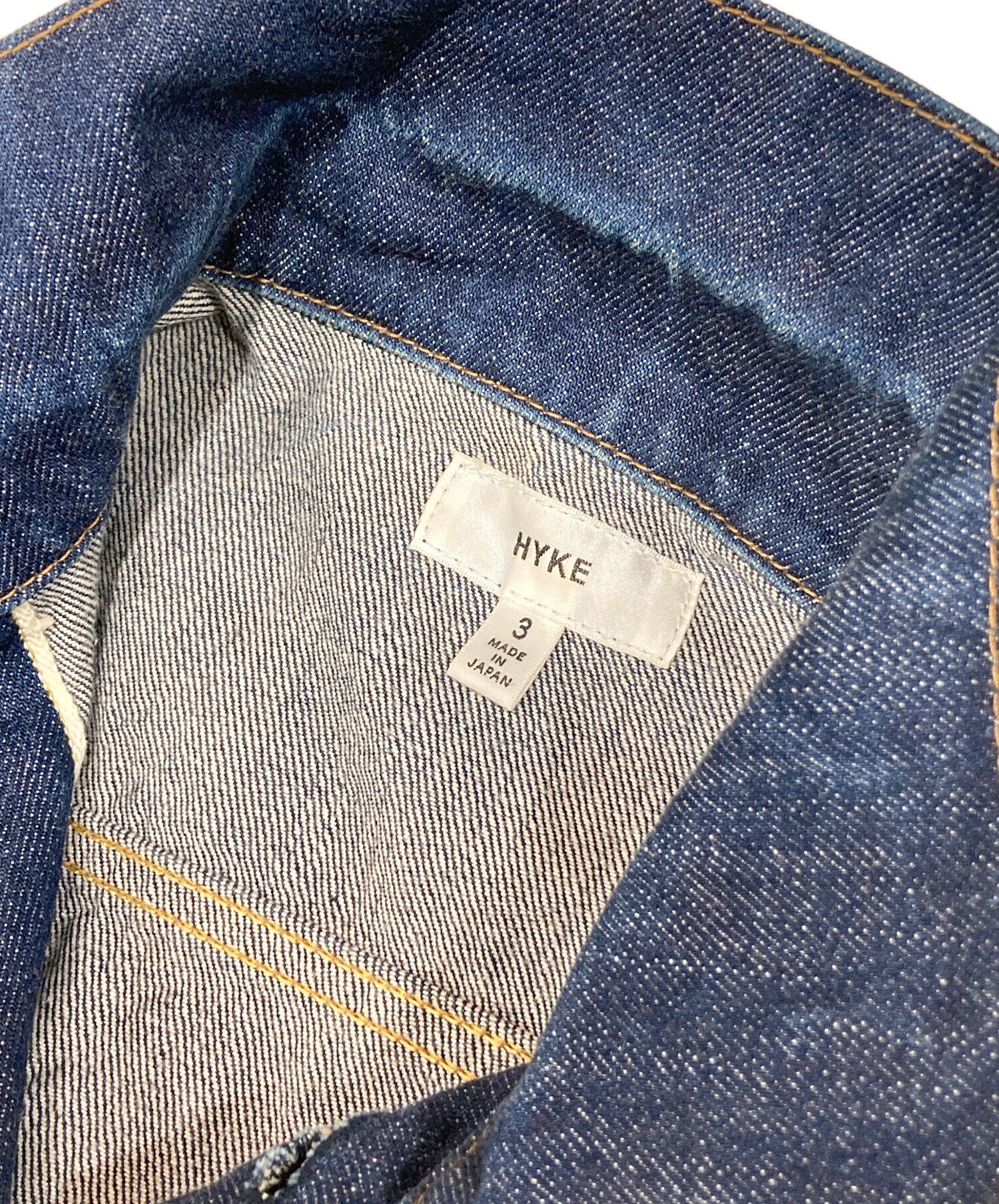 中古・古着通販】HYKE (ハイク) デニムジャケット インディゴ サイズ:3