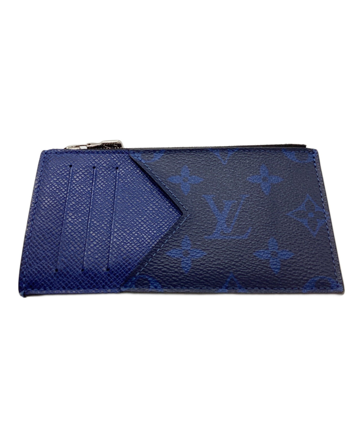 Louis Vuitton ルイヴィトン タイガラマ ・カードホルダー M30270 ブルー メンズ 【中古】 12407R12 中古・古着通販】LOUIS VUITTON (ルイ ヴィトン) コインカードホルダー