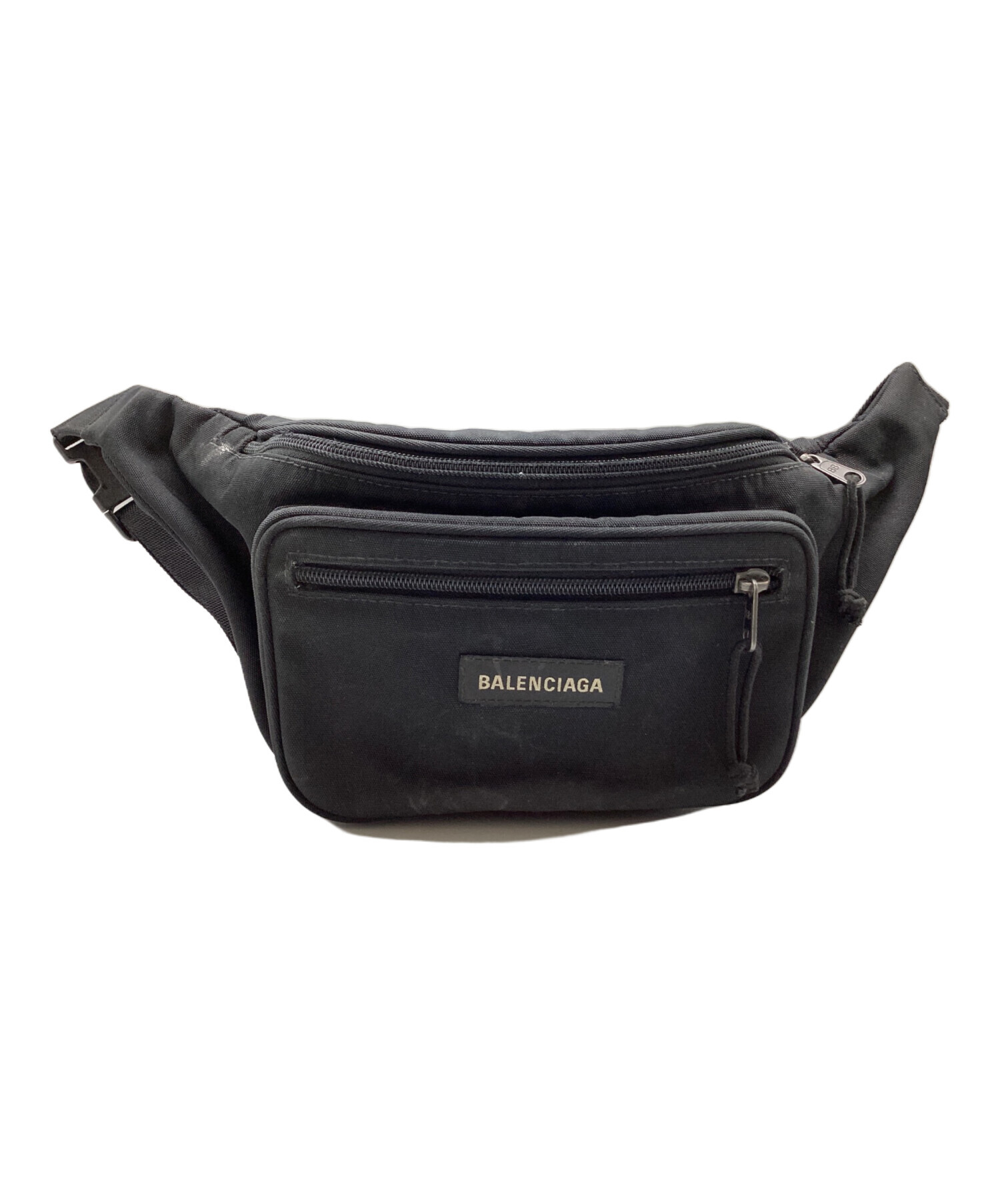 BALENCIAGA エクスプローラー ウエストバッグ 黒 中古・古着通販】BALENCIAGA (バレンシアガ) EXPLORER BELTPACK