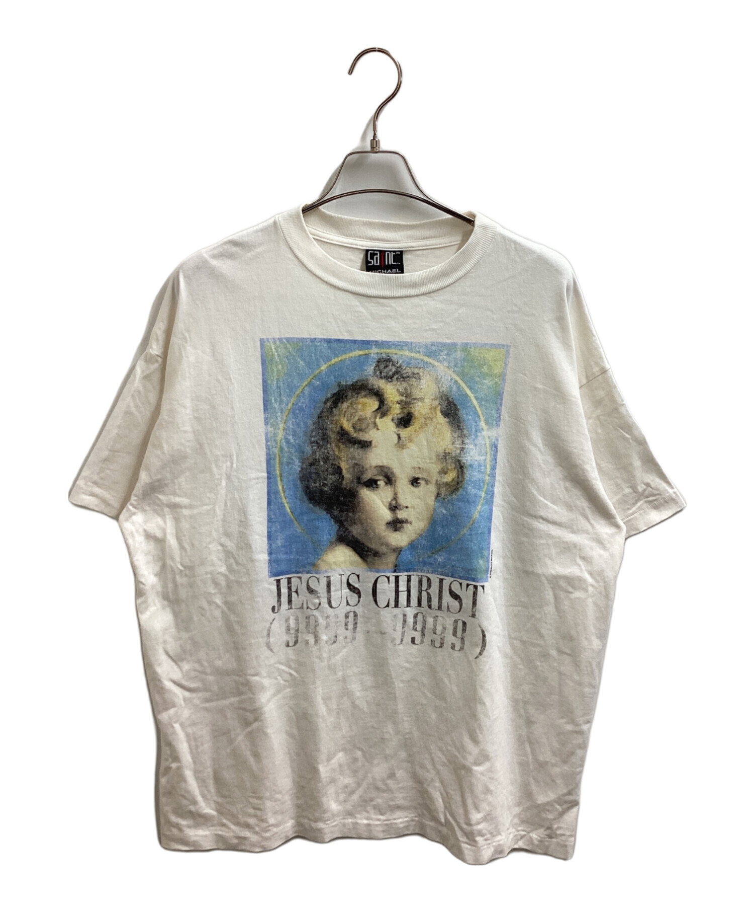 SAINT MICHAEL セントマイケル DSNY SS TEE 半袖Ｔシャツ SM-A23-0000-C25 サイズL ホワイト コットン 美品 中古 4b012021 SAINT M×××××× - 【限定】SM-A23-0000-C25 / DSNY_SS TEE / MAD HATTER