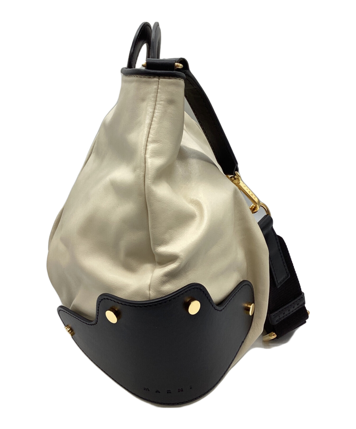 中古・古着通販】MARNI (マルニ) 2WAYバルーンバッグ ベージュ 