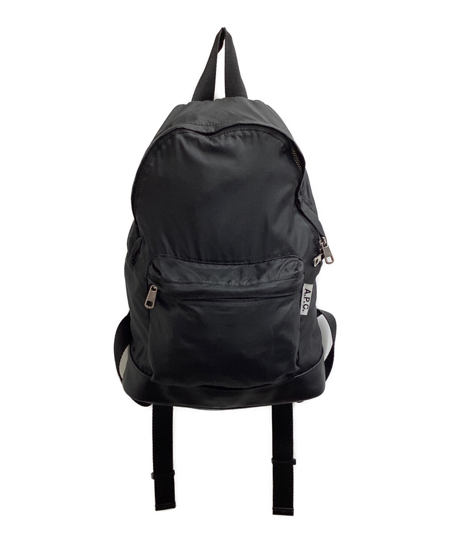 中古・古着通販】A.P.C. (アーペーセー) ナイロン×レザー バックパック 