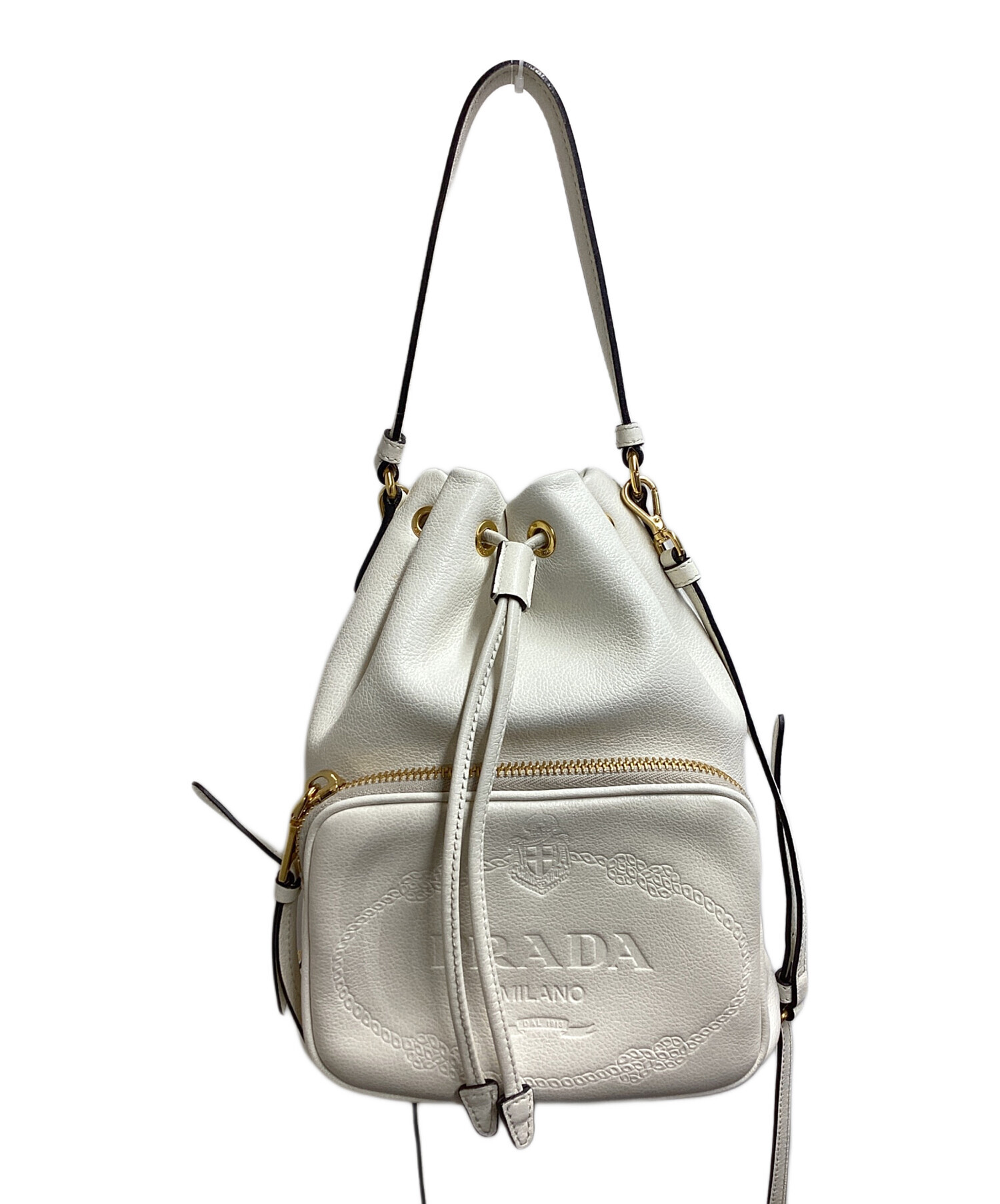 中古・古着通販】PRADA (プラダ) デュエットバケット レザー
