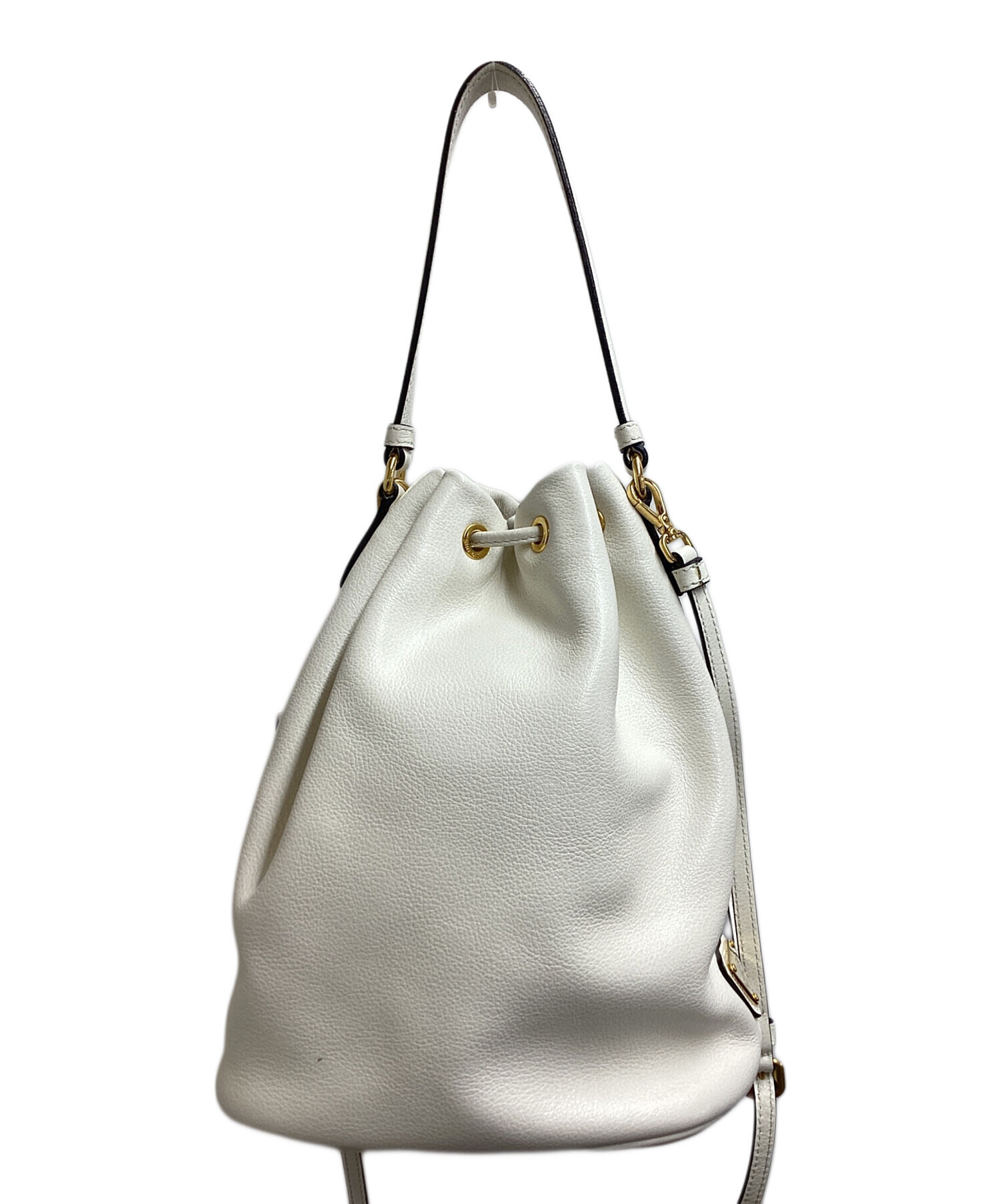 【瀬戸大橋店】 中古 PRADA | プラダ ショルダーバッグ デュエット レザー バケットバッグ 1BH038 ブラック 【122】 PRADA】プラダ『デュエット Re-Nylon バケットバッグ』1BH038