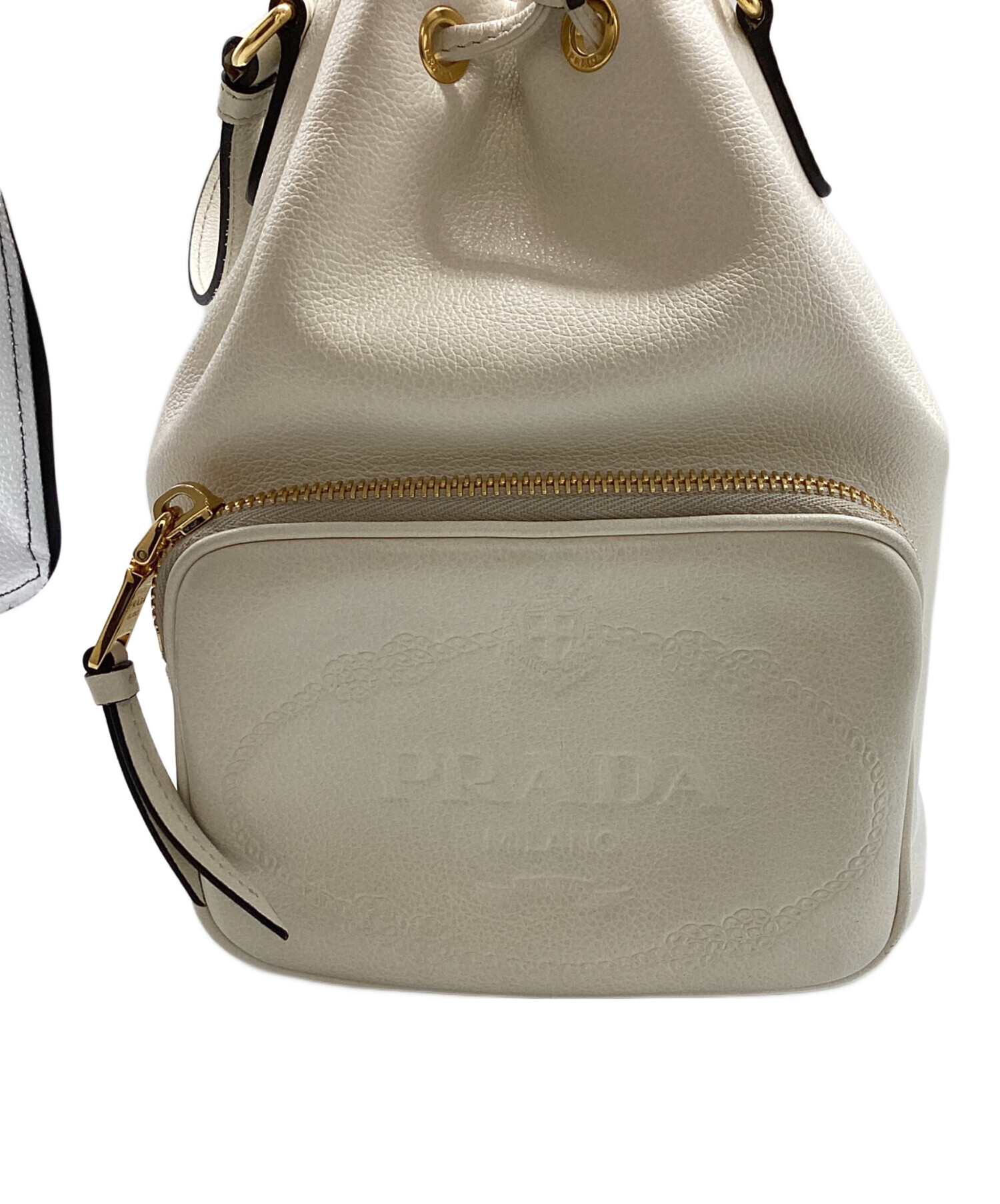中古・古着通販】PRADA (プラダ) デュエットバケット レザー