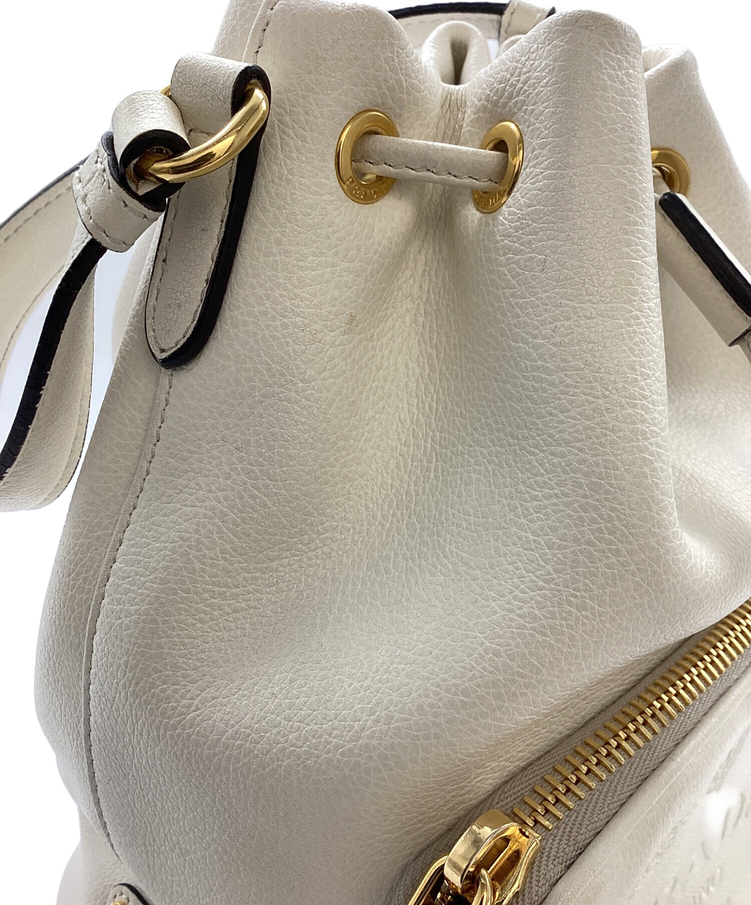 中古・古着通販】PRADA (プラダ) デュエットバケット レザー