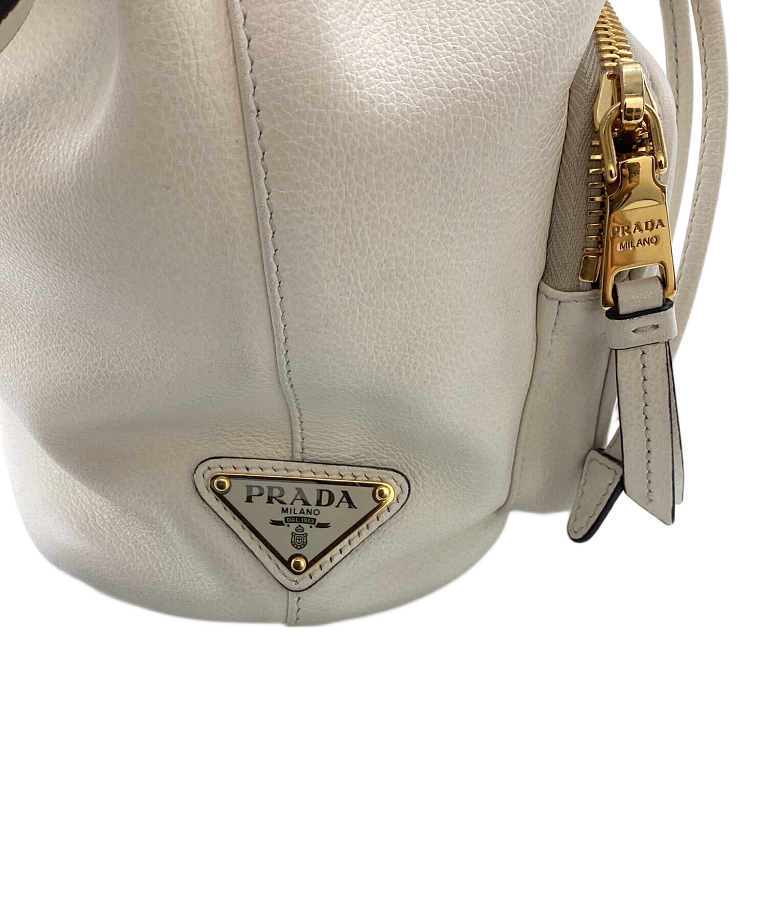 中古・古着通販】PRADA (プラダ) デュエットバケット レザー