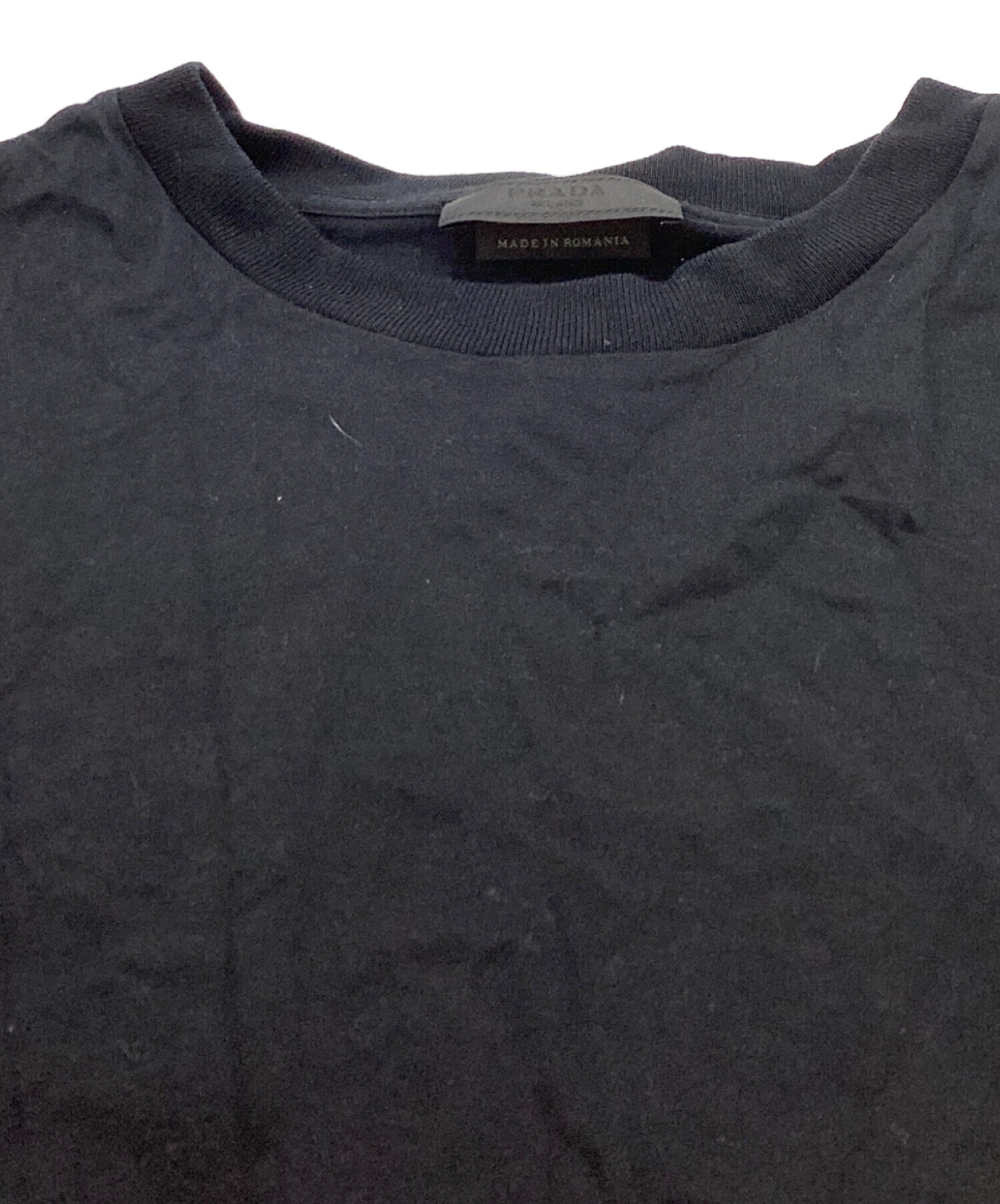 中古・古着通販】PRADA (プラダ) クルーネックパックTシャツ ブラック 