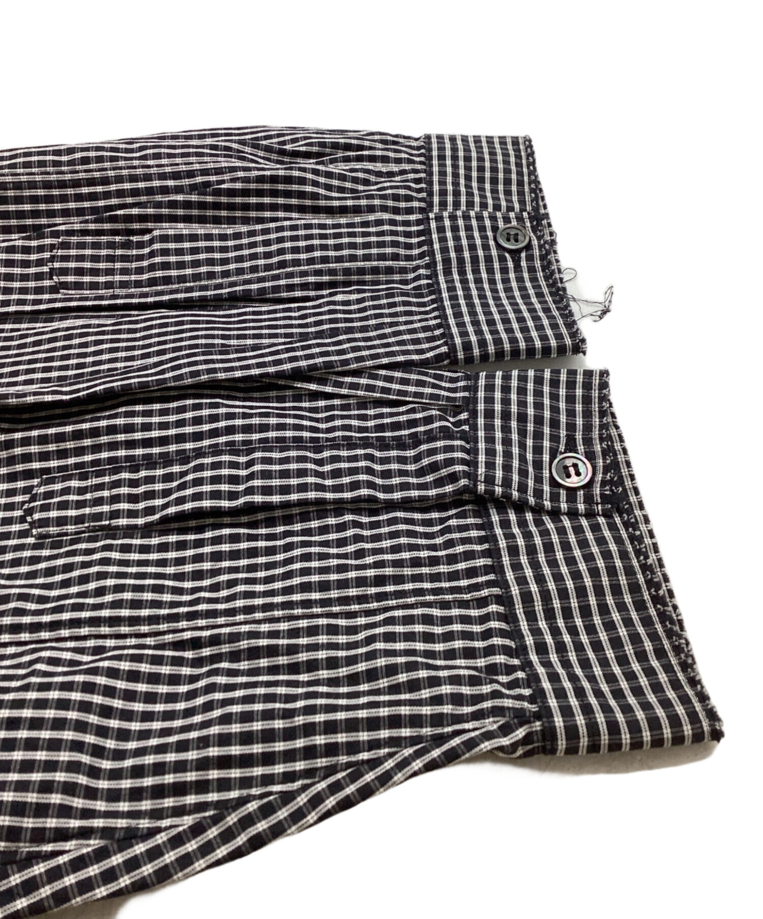 00s コムデギャルソン　ブラックウォッチ　ネルシャツ　切り返しパターン 中古・古着通販】BLACK COMME des GARCONS (ブラックコムデギャルソン