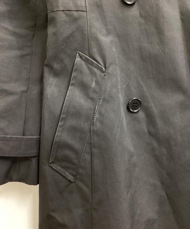 中古・古着通販】PRADA (プラダ) ナイロントレンチコート ブラック