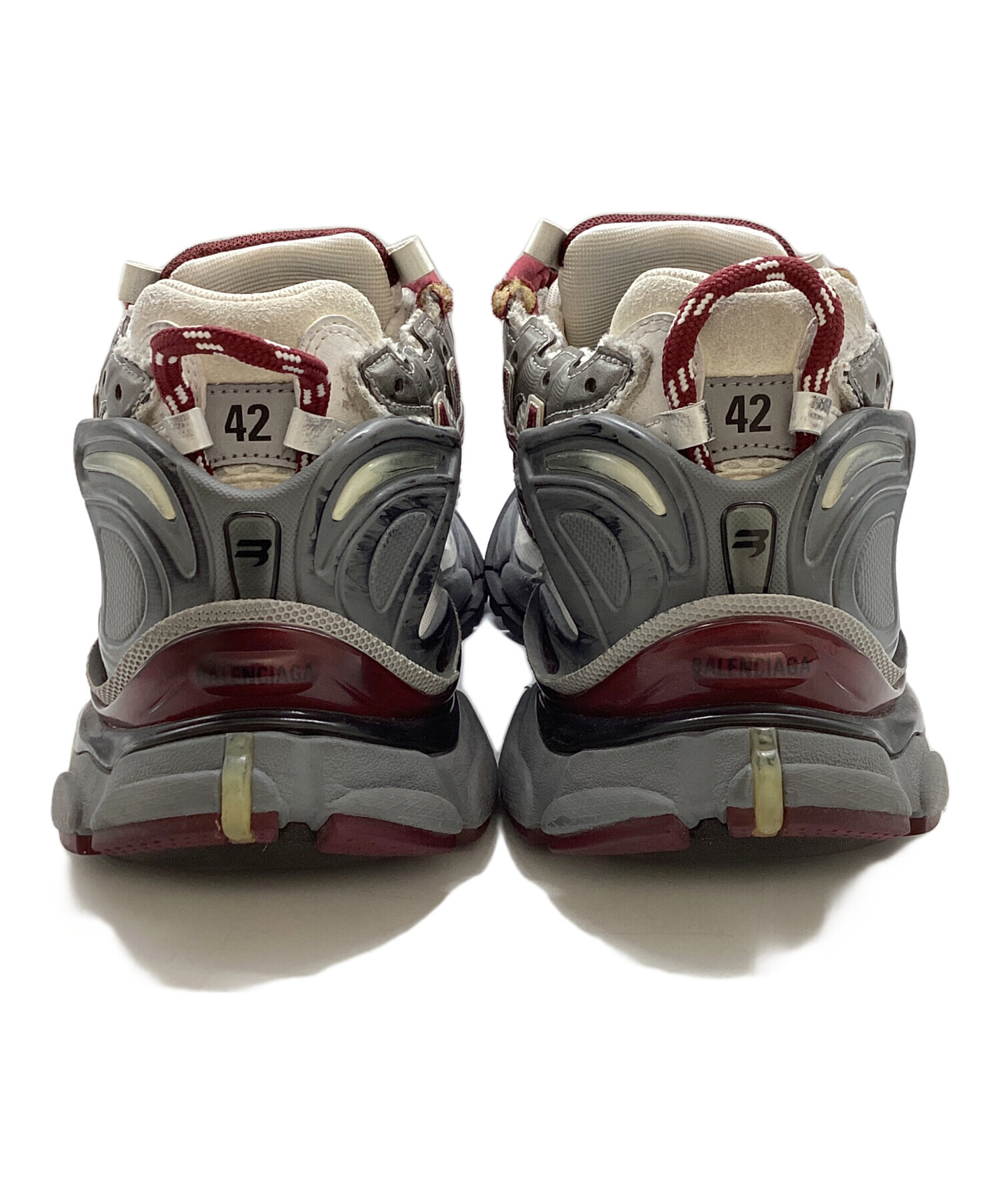 中古・古着通販】BALENCIAGA (バレンシアガ) RUNNER ホワイト×レッド 