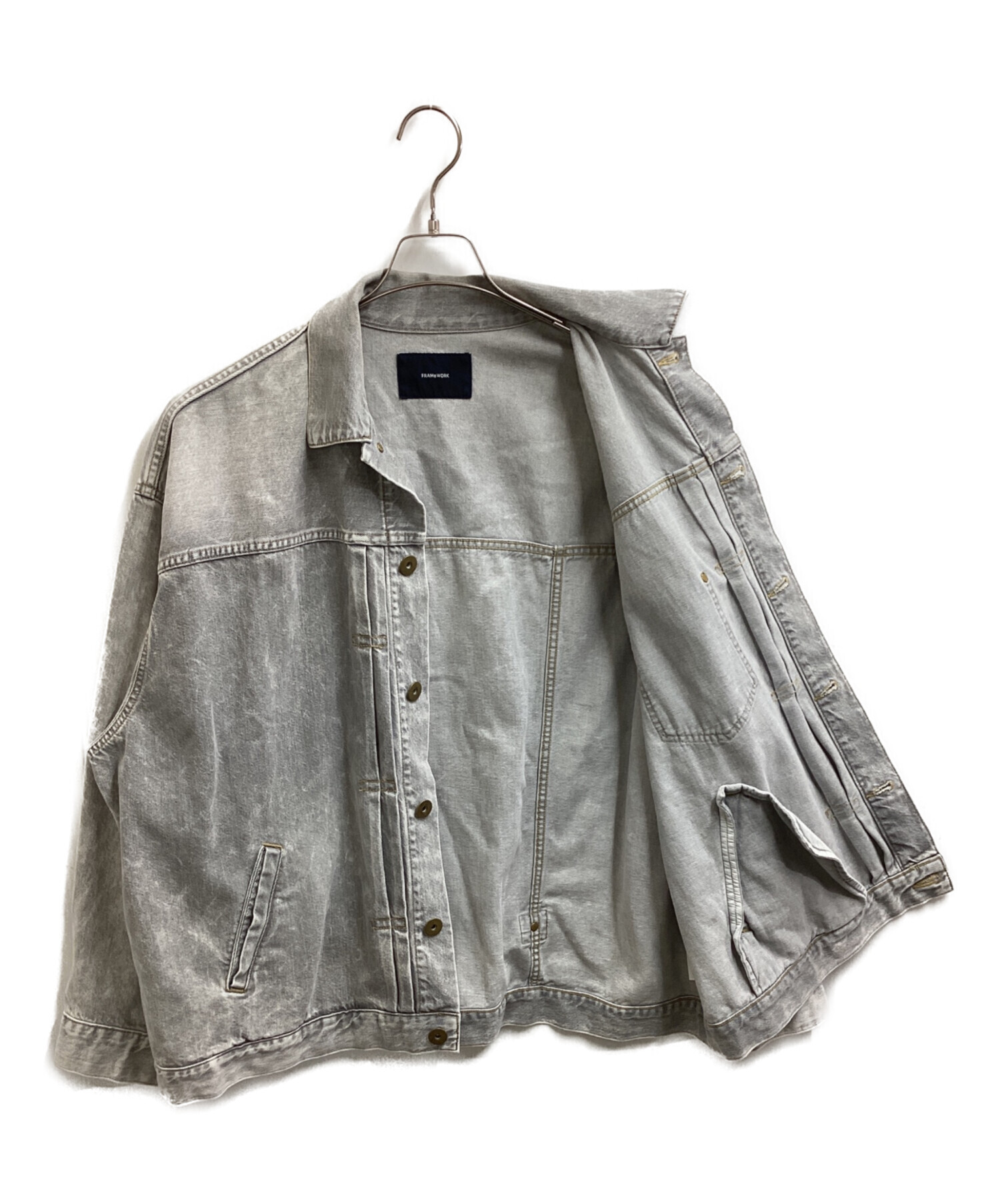 ☆【完売品】FRAMeWORK エクストララージデニムジャケット Fサイズ☆ 中古・古着通販】FRAMeWORK (フレームワーク) エクストララージデニム