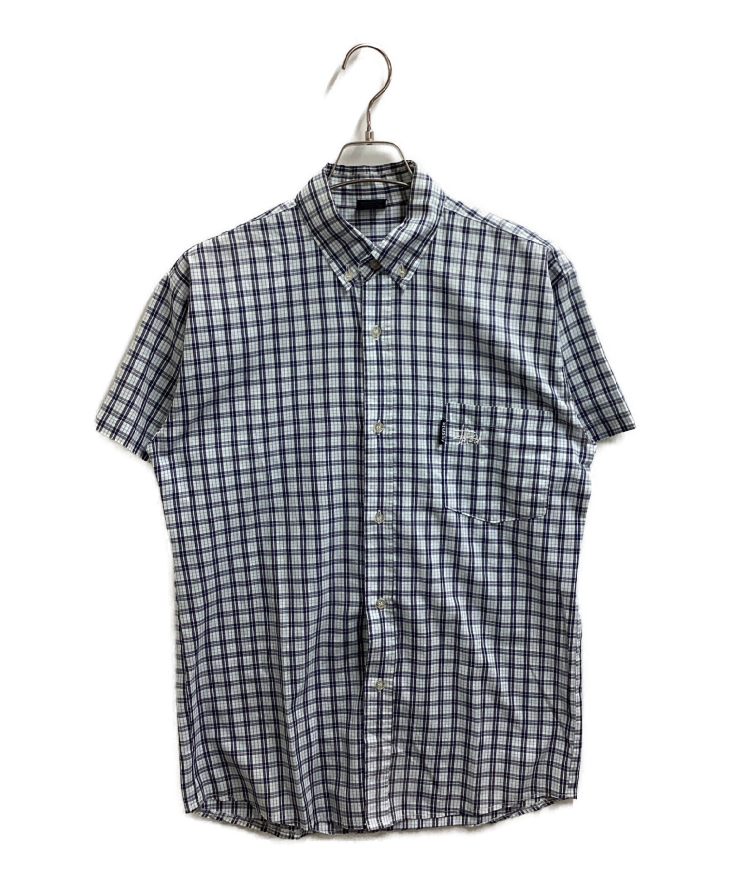 中古・古着通販】stussy (ステューシー) BDチェックシャツ / OLD 紺