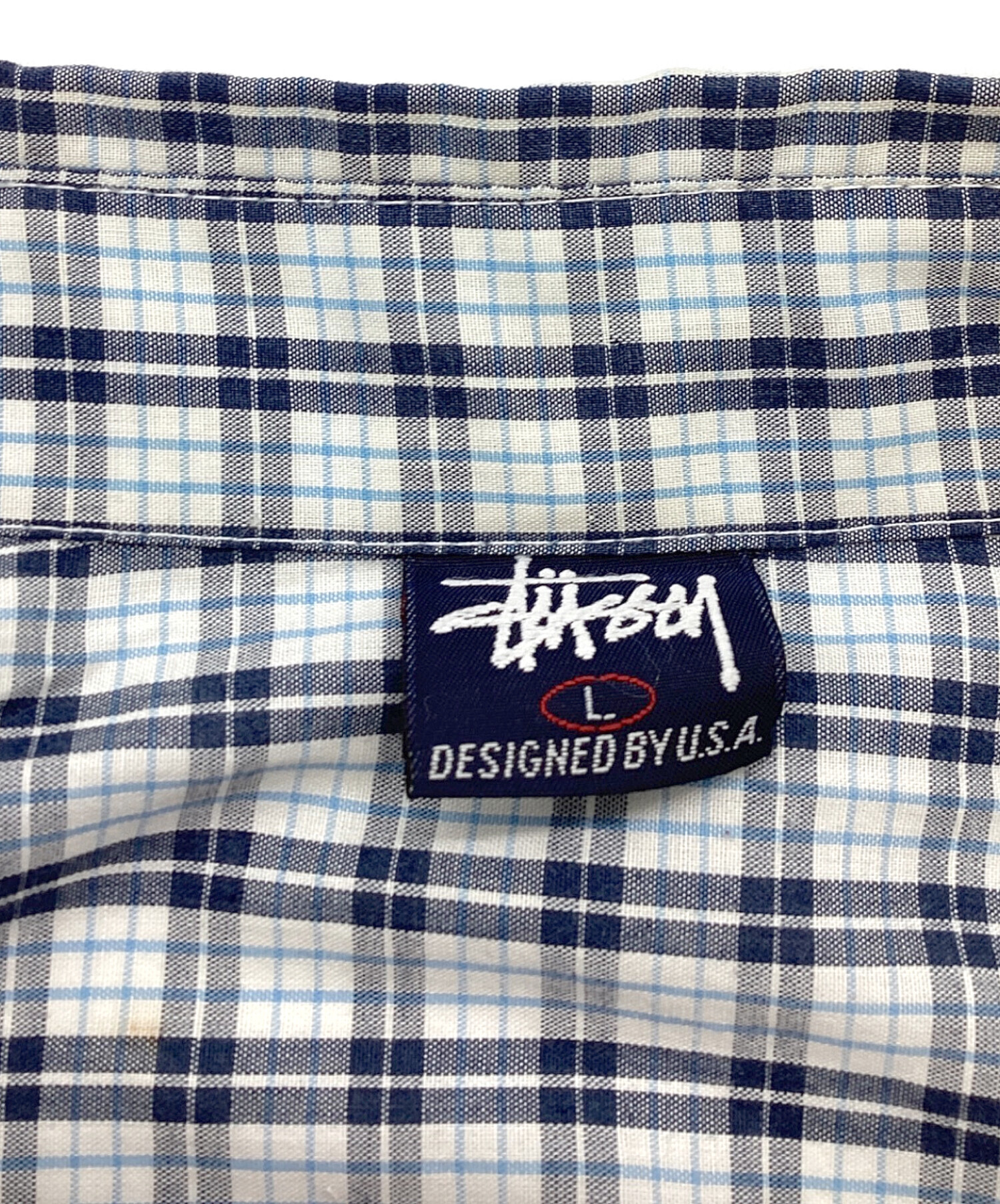 O*G様 Stussyチェックシャツ　コムドット着用済み 中古・古着通販】stussy (ステューシー) BDチェックシャツ / OLD 紺