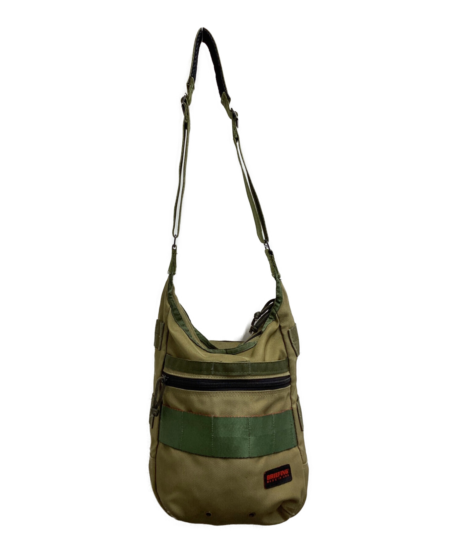 BRIEFING SHOULDER グリーン ショルダー バッグ 中古・古着通販】BRIEFING (ブリーフィング) ショルダーバッグ