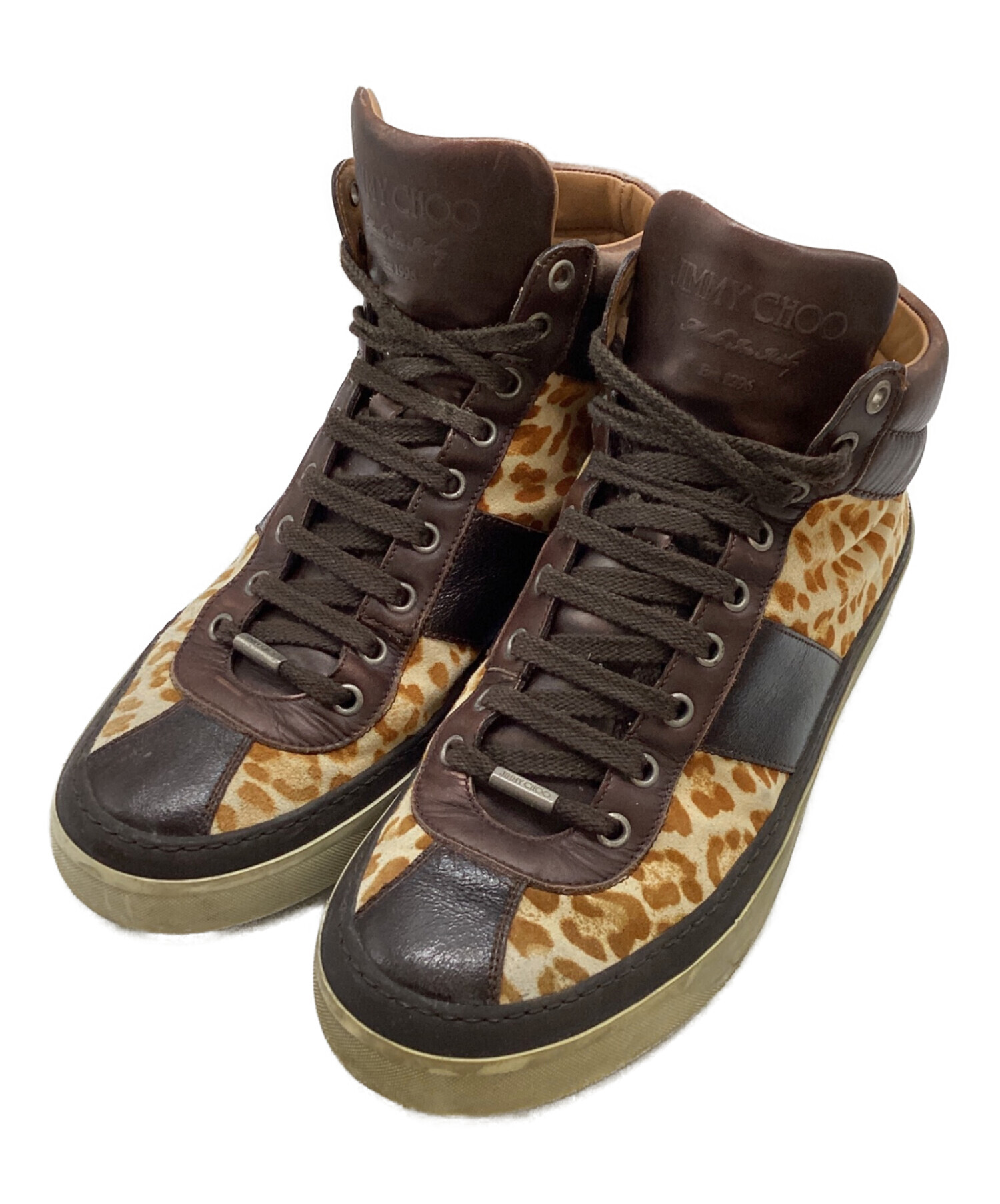 中古・古着通販】JIMMY CHOO (ジミーチュウ) アニマル柄ハイカット
