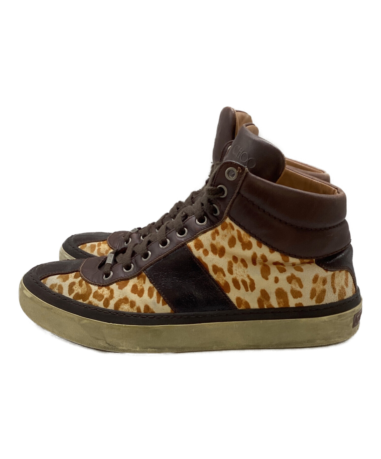 中古・古着通販】JIMMY CHOO (ジミーチュウ) アニマル柄ハイカット