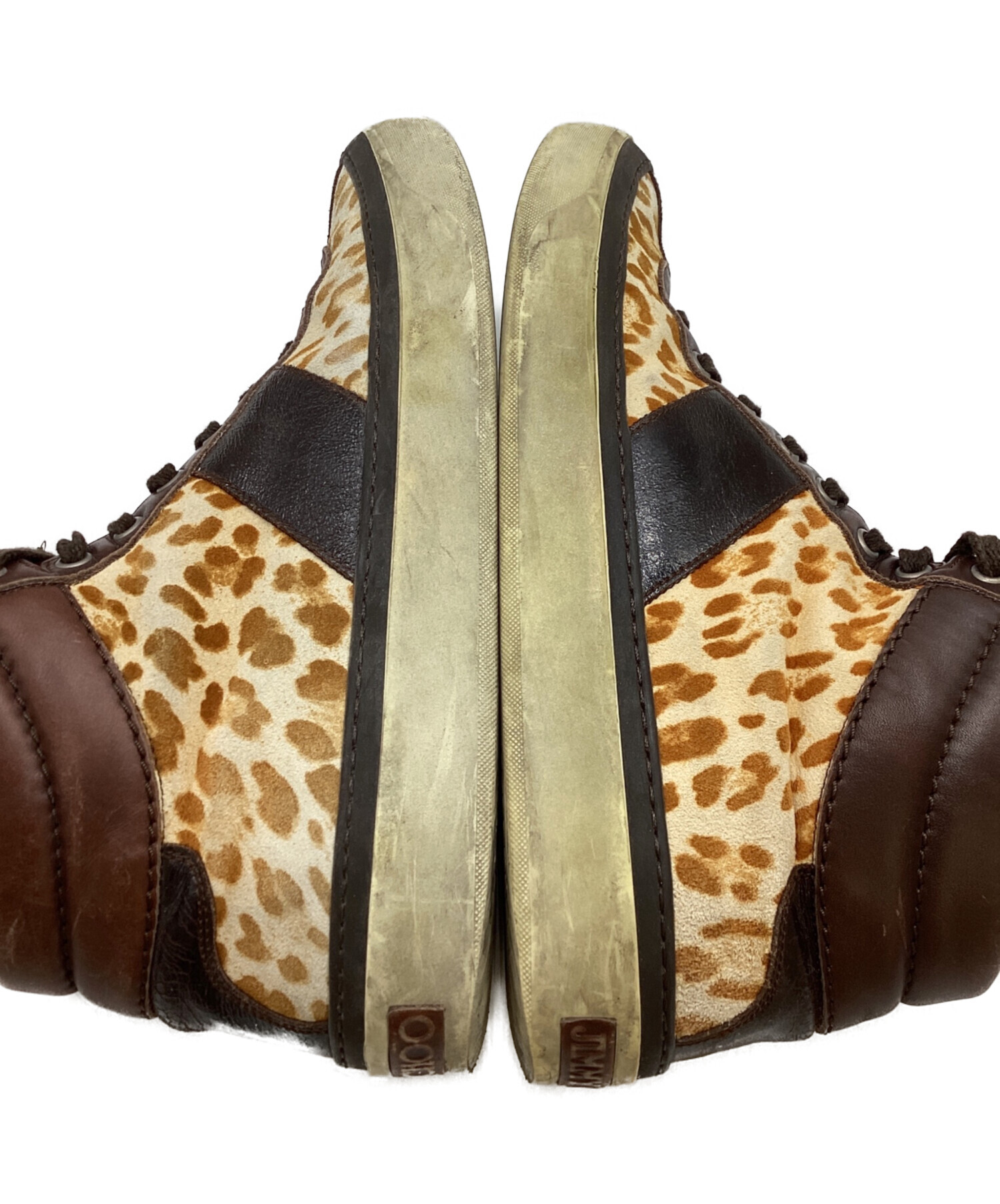 中古・古着通販】JIMMY CHOO (ジミーチュウ) アニマル柄ハイカット