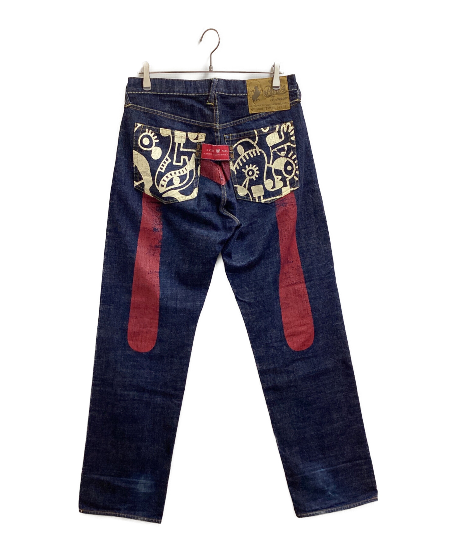 EVISU PARIS デニムパンツ 34インチ 中古・古着通販】EVISU PARIS (エヴィス パリス) セルビッチデニム