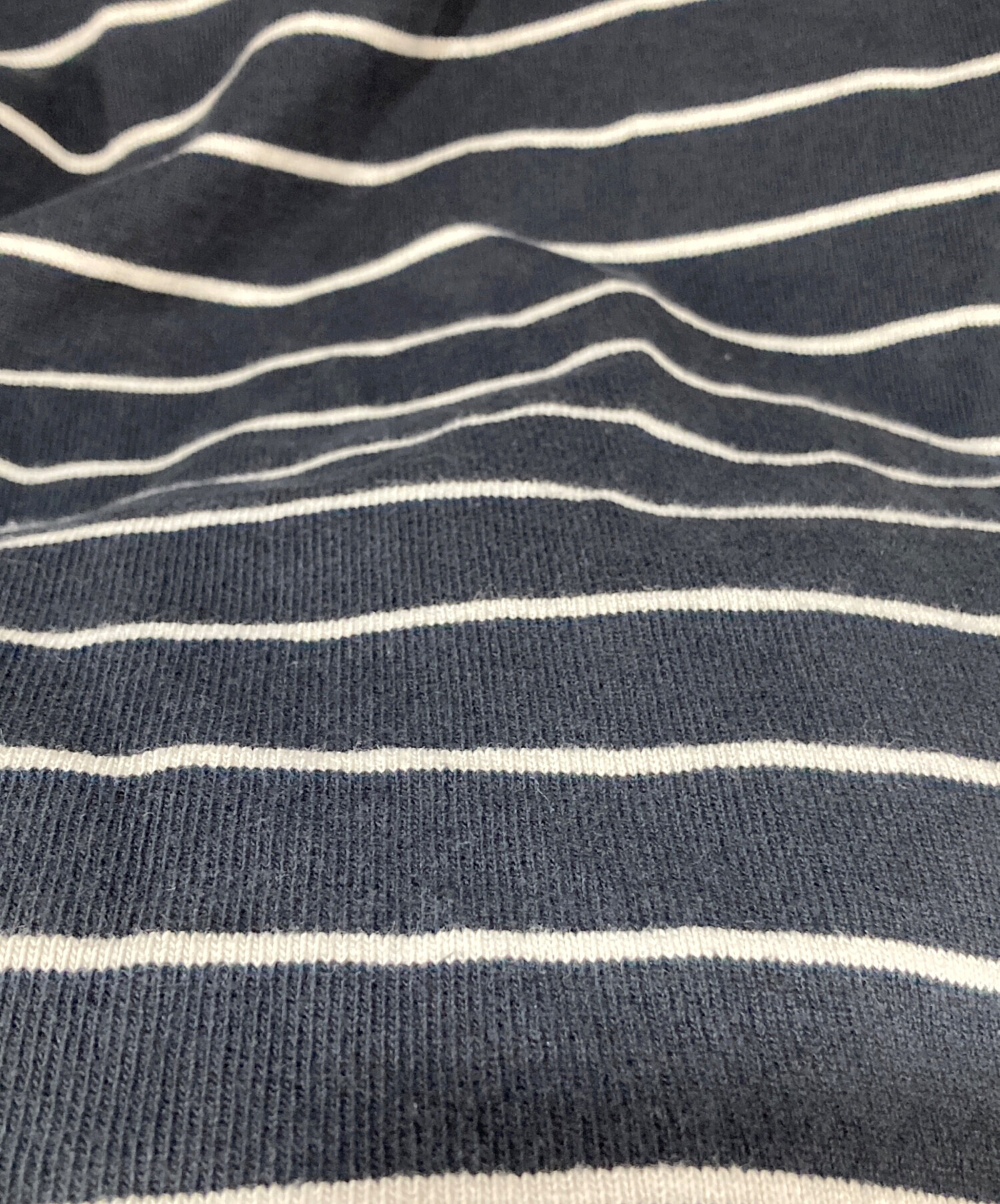 中古・古着通販】stussy (ステューシー) STRIPED RUGBY SHIRT ブラック 