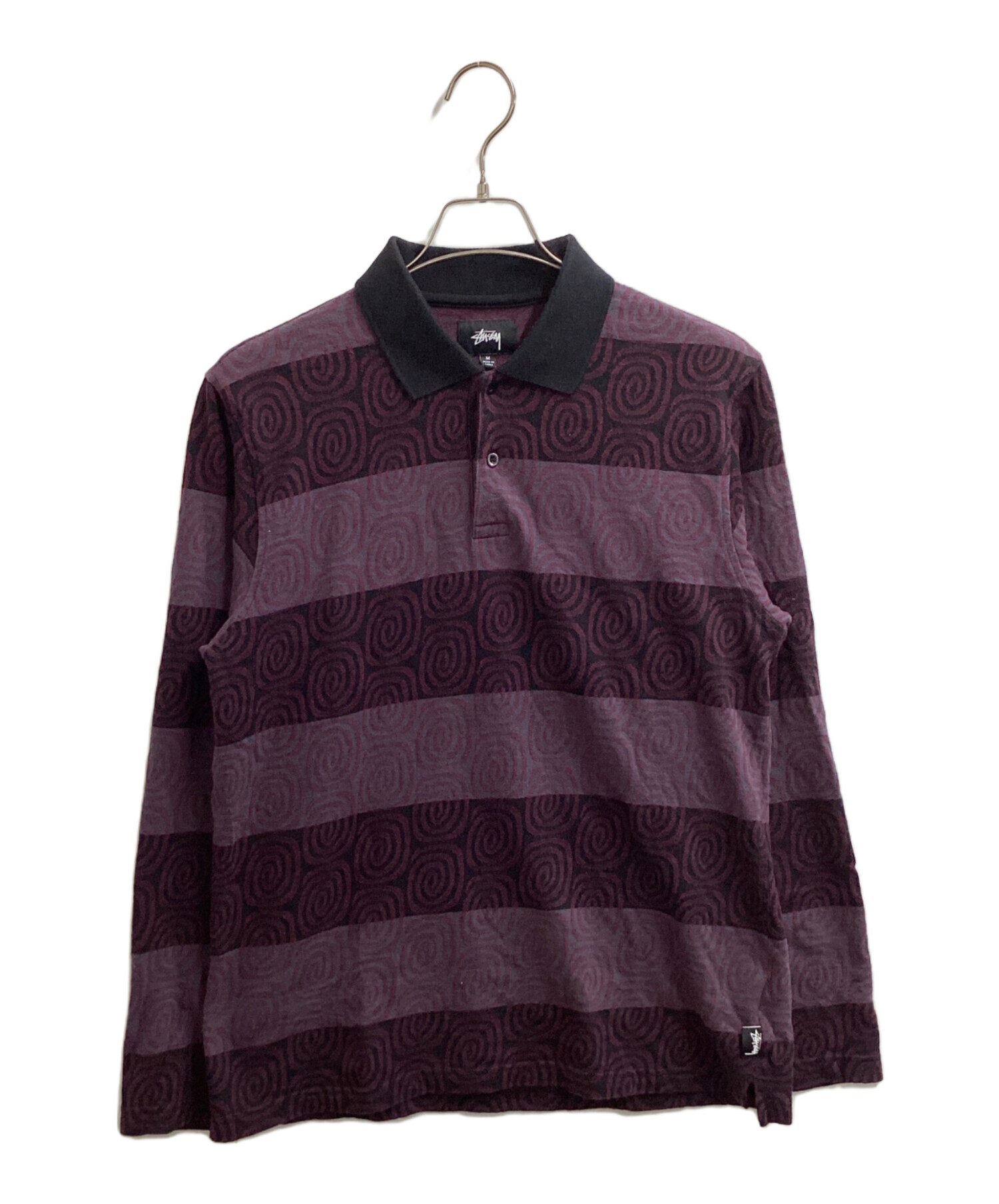 中古・古着通販】stussy (ステューシー) LONG SLEEVE SWIRL STRIPE
