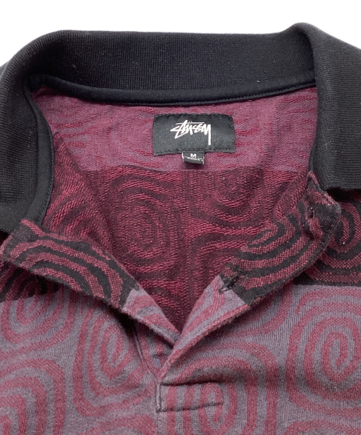 中古・古着通販】stussy (ステューシー) LONG SLEEVE SWIRL STRIPE 