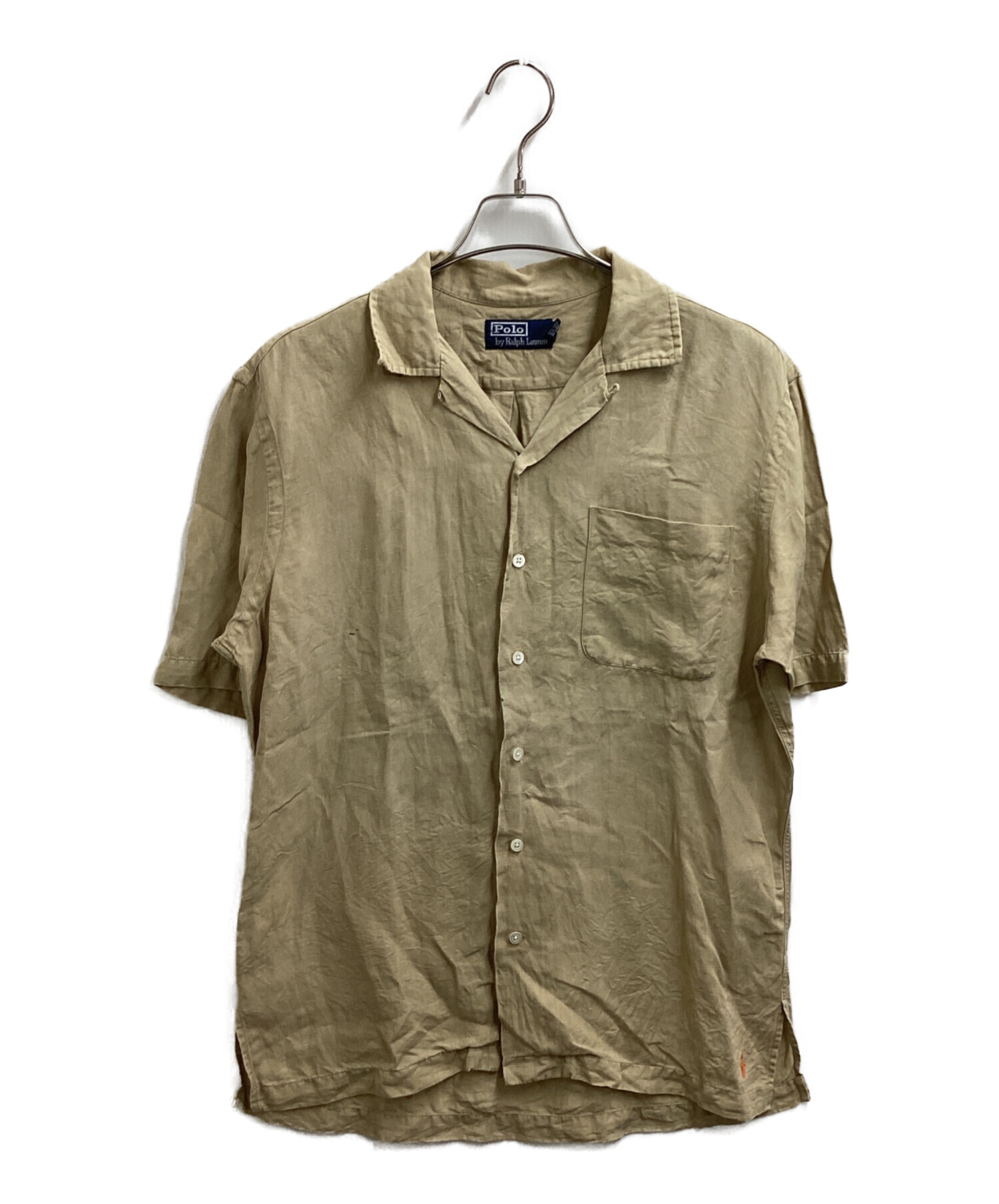 Polo by Ralph Lauren リネン×シルク オープンカラーシャツ 90's~ Polo