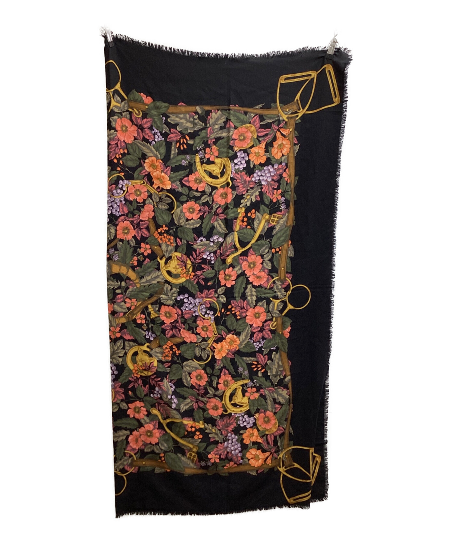 gucciウールシルク大判ストール　新品未使用タグ付き 中古・古着通販】GUCCI (グッチ) 花柄ウールシルクストール