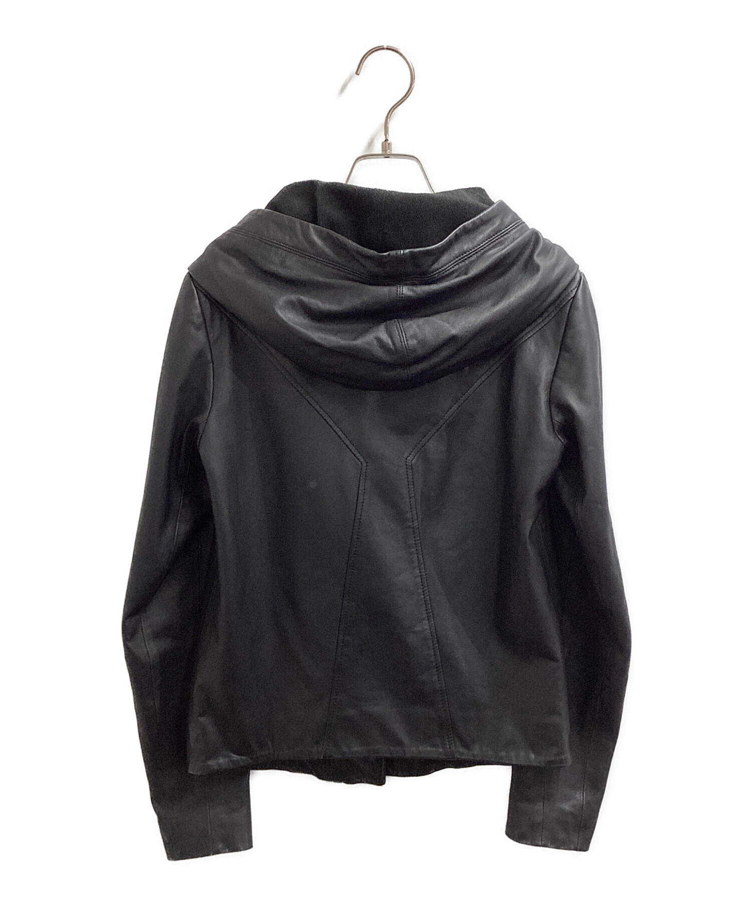 中古・古着通販】HELMUT LANG (ヘルムートラング) フーデットレザー
