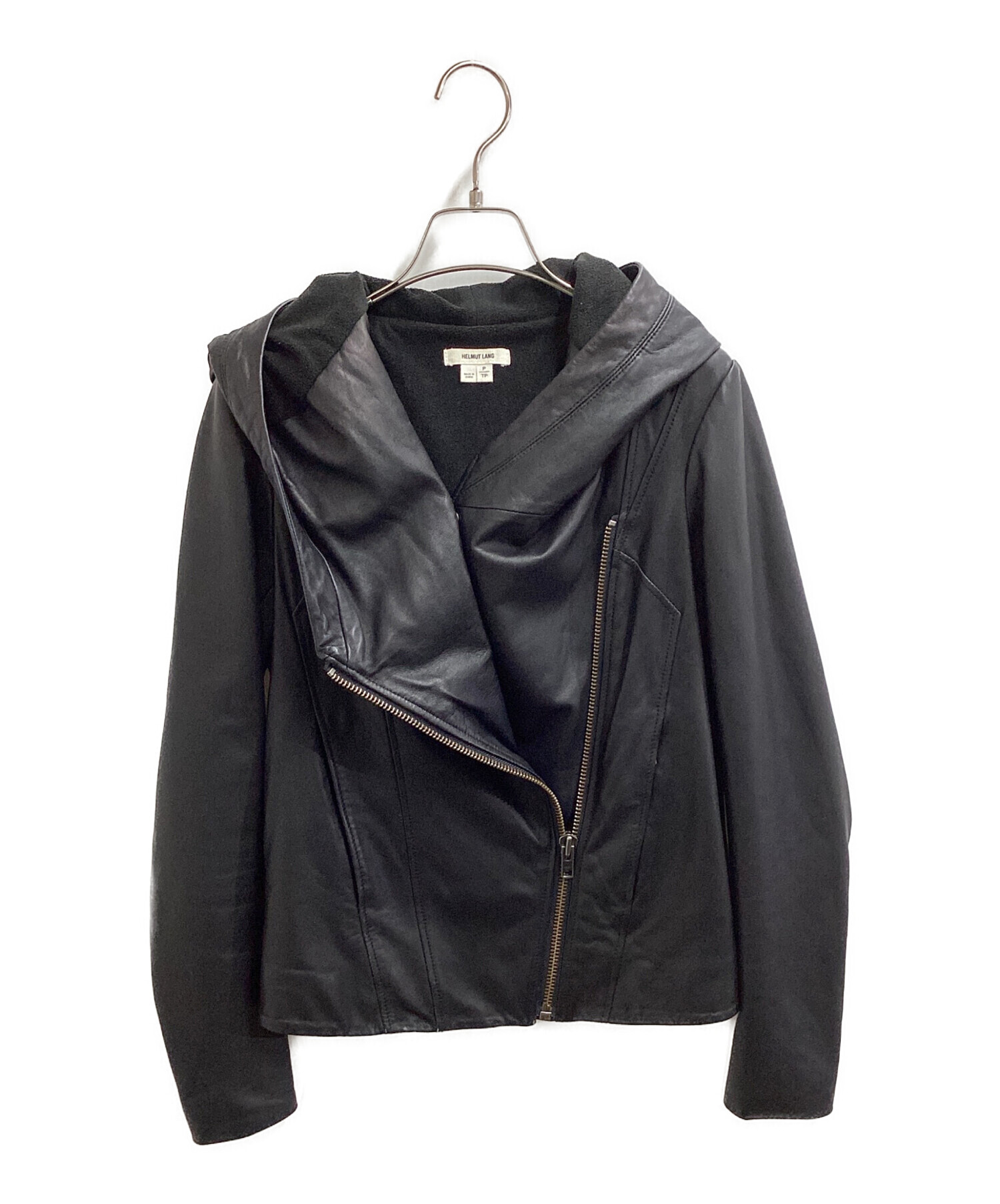 中古・古着通販】HELMUT LANG (ヘルムートラング) フーデットレザー