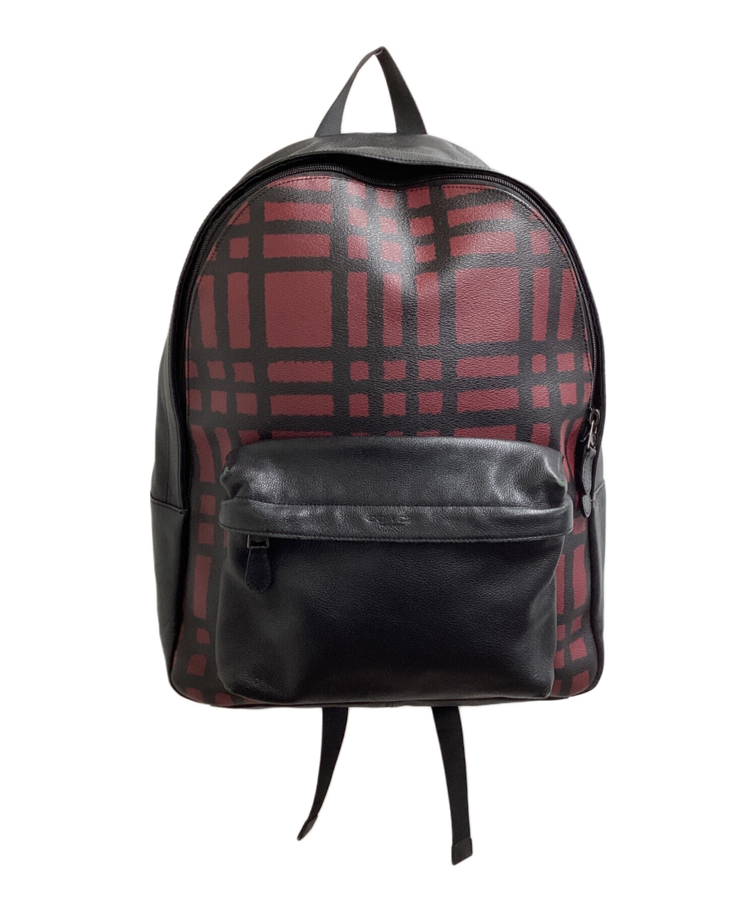 に*こ様 COACHレザーリュックswag 中古・古着通販】COACH (コーチ) レザーリュック / F11164 ブラック