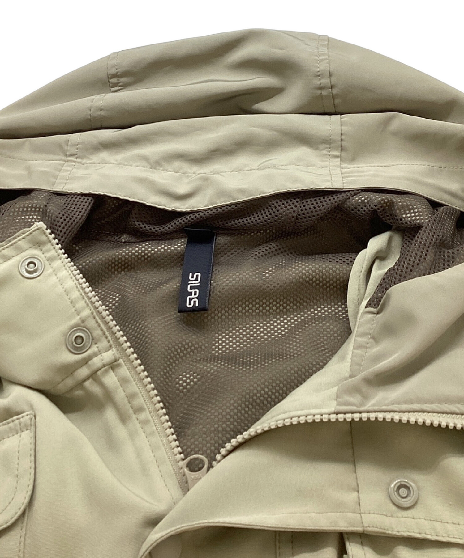 SILAS サイラス カバーオール XL ベージュ 古着 中古・古着通販】SILAS (サイラス) FISHERMAN PARKA ベージュ サイズ:L