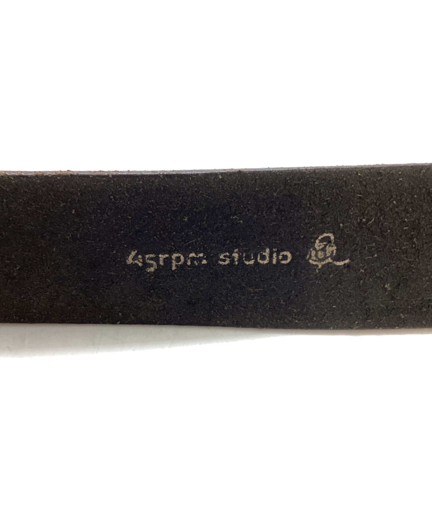 【新品未使用】45rpm ヴィンテージレザー ベルト ブラック 中古・古着通販】45rpm (45アールピーエム) レザーベルト ブラック