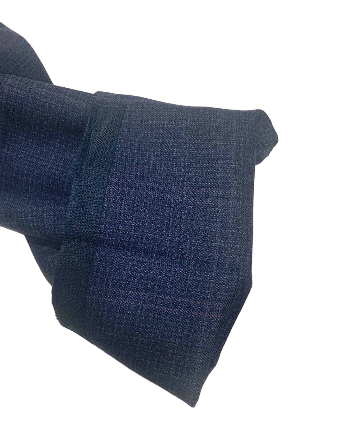 中古・古着通販】GUCCI (グッチ) チェック1タックスラックス ネイビー