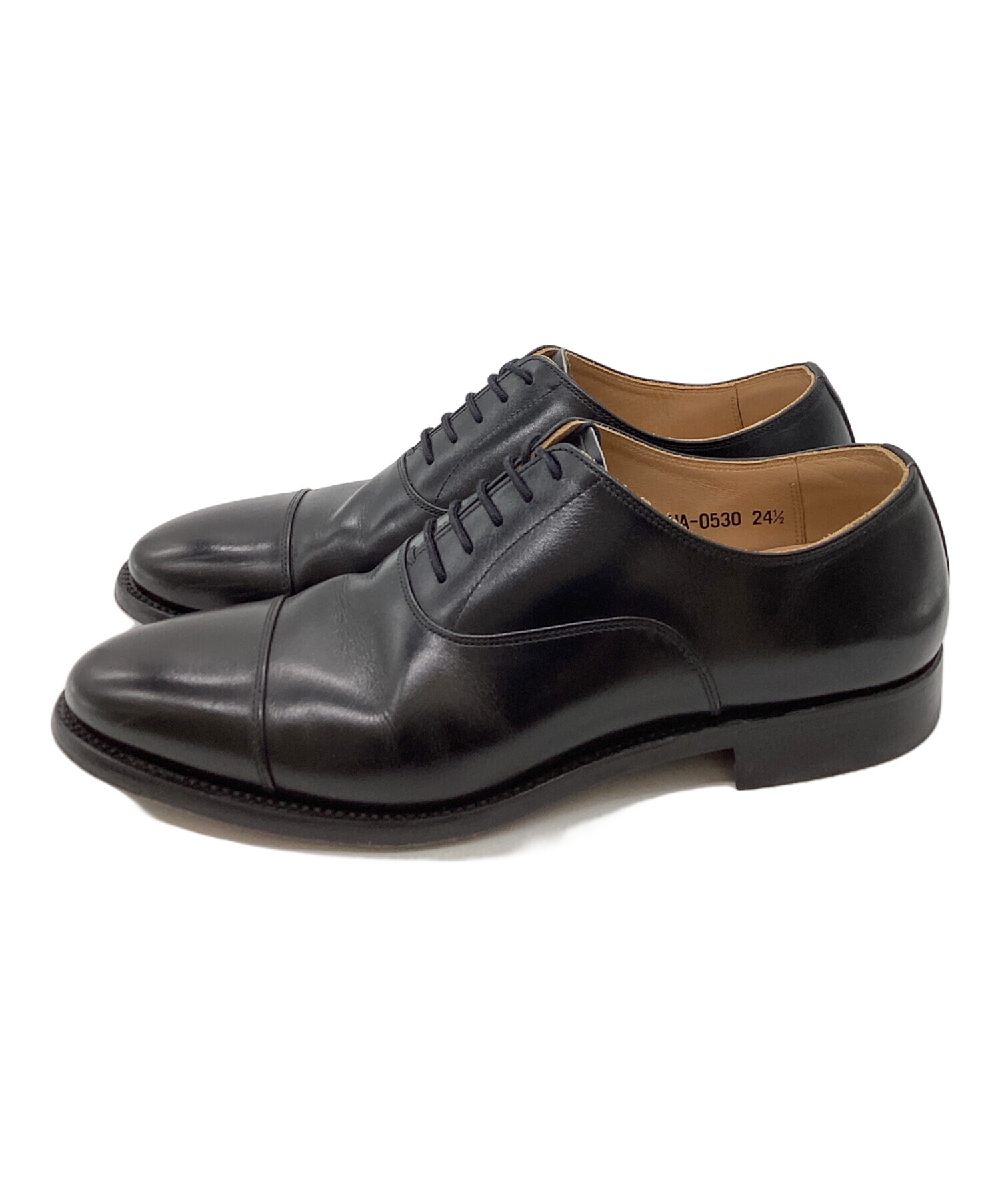 SCOTCH GRAIN 26 1/2 ストレートチップ　ブラックシューズ 中古・古着通販】SCOTCH GRAIN (スコッチグレイン) ストレートチップ