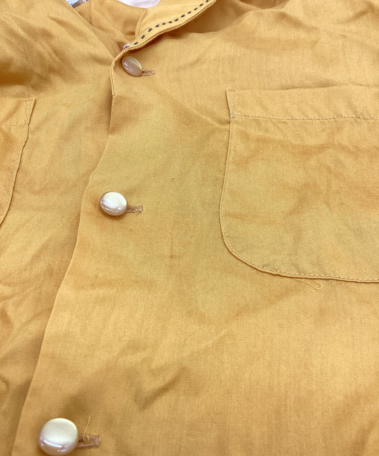 中古・古着通販】Dry bones (ドライボーンズ) レーヨンオープンカラー