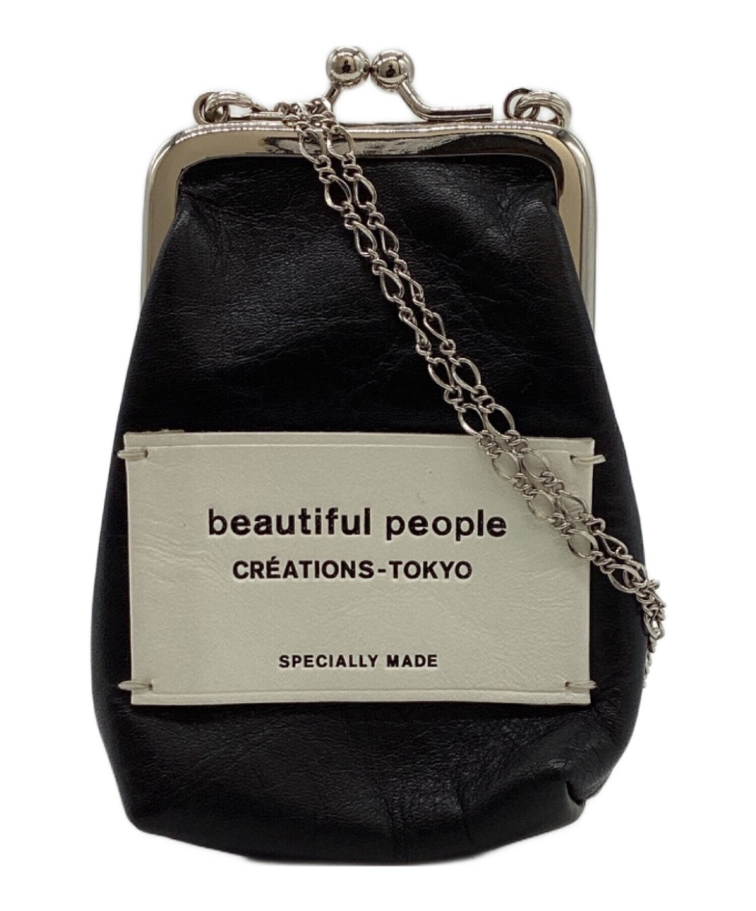 【未使用級】beautiful people カウハイドビーンスモールポーチ 中古・古着通販】beautiful people (ビューティフルピープル) Mini