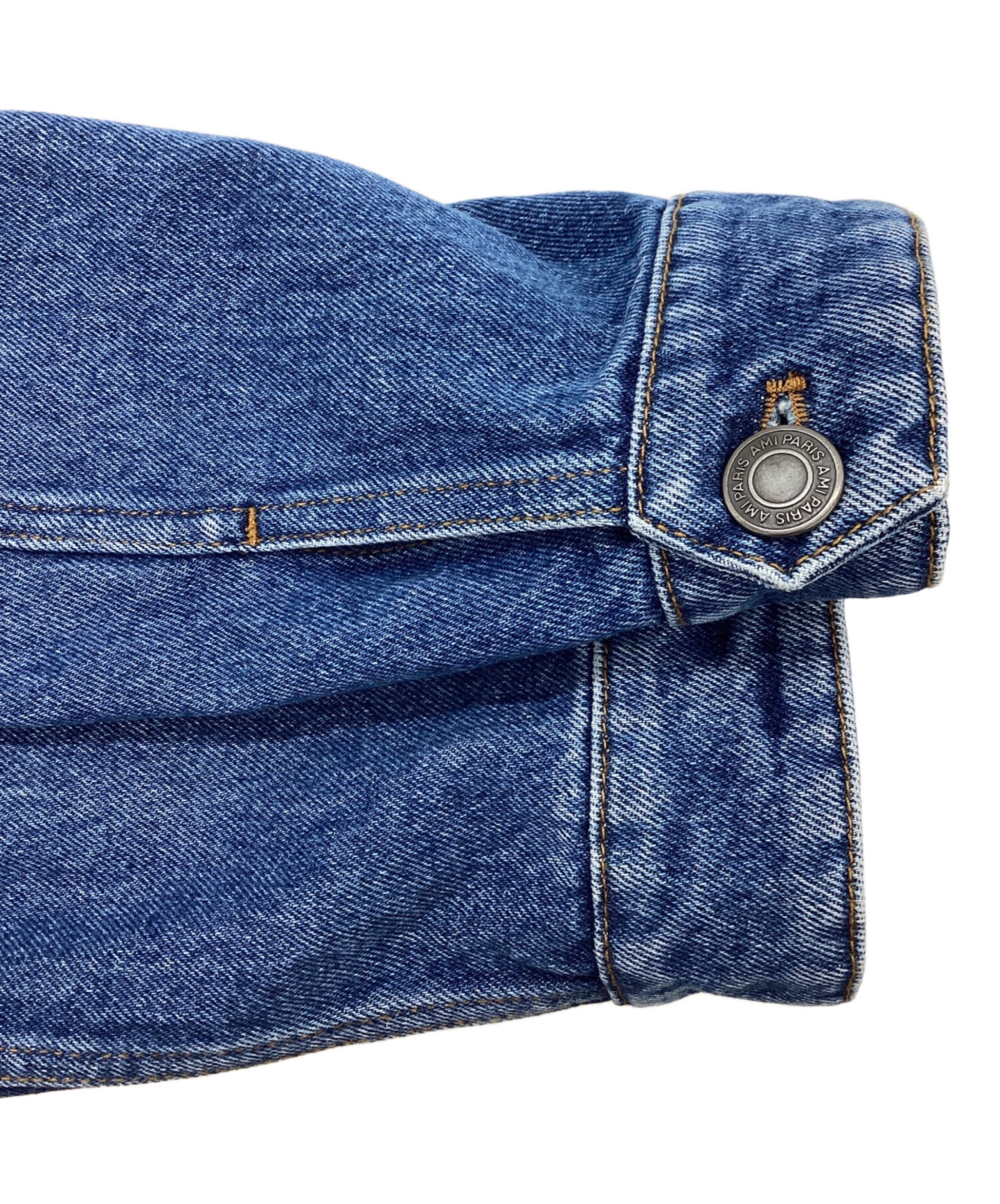 中古・古着通販】AMI PARIS (アミ パリス) Furry Collar Denim Jacket