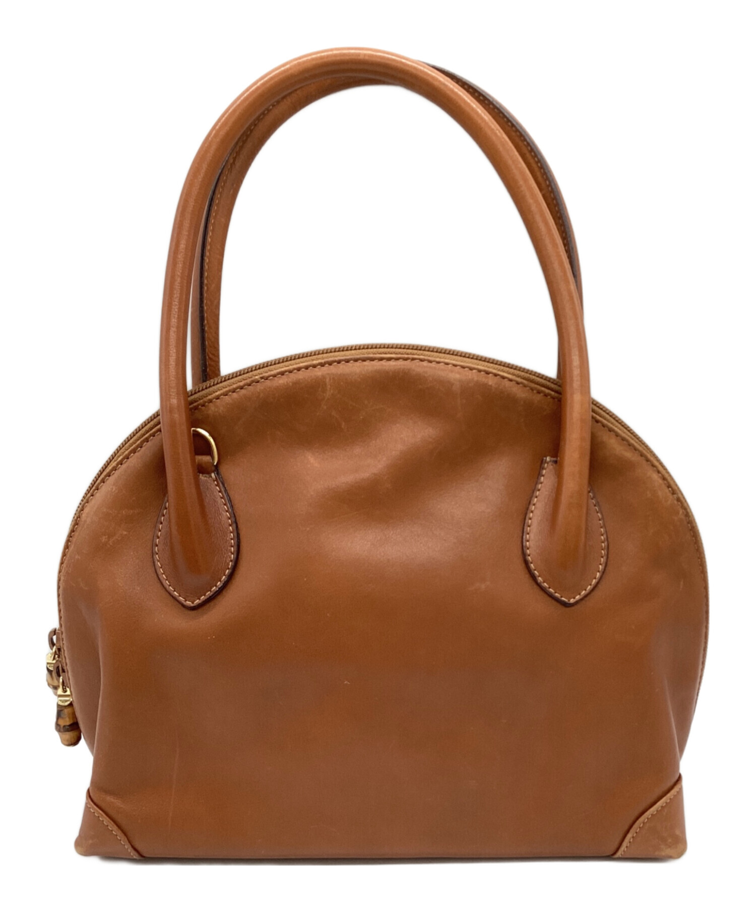 中古・古着通販】GUCCI (グッチ) バンブーファスナー2WAYバッグ