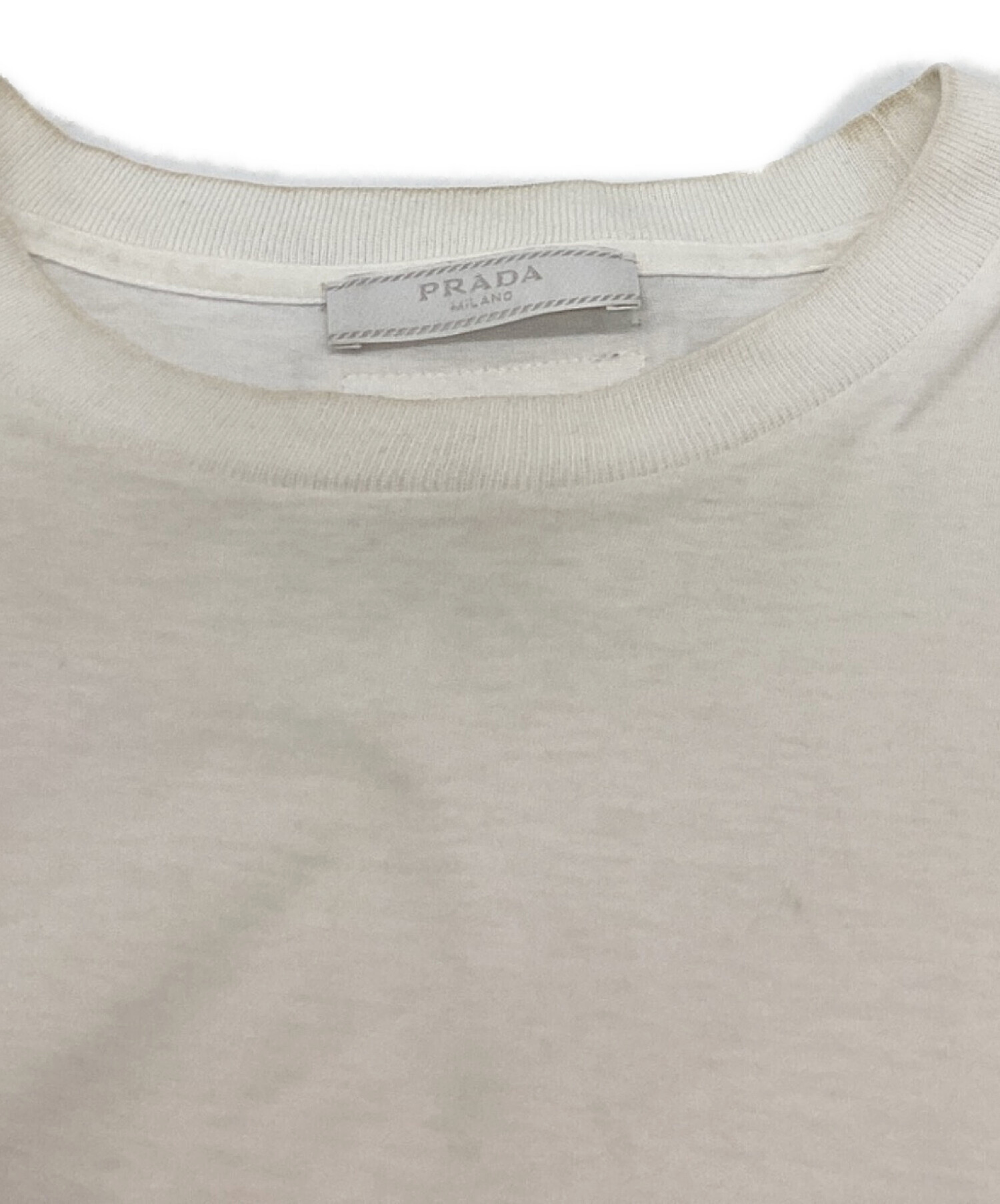 中古・古着通販】PRADA (プラダ) トライアングルロゴパッチTシャツ
