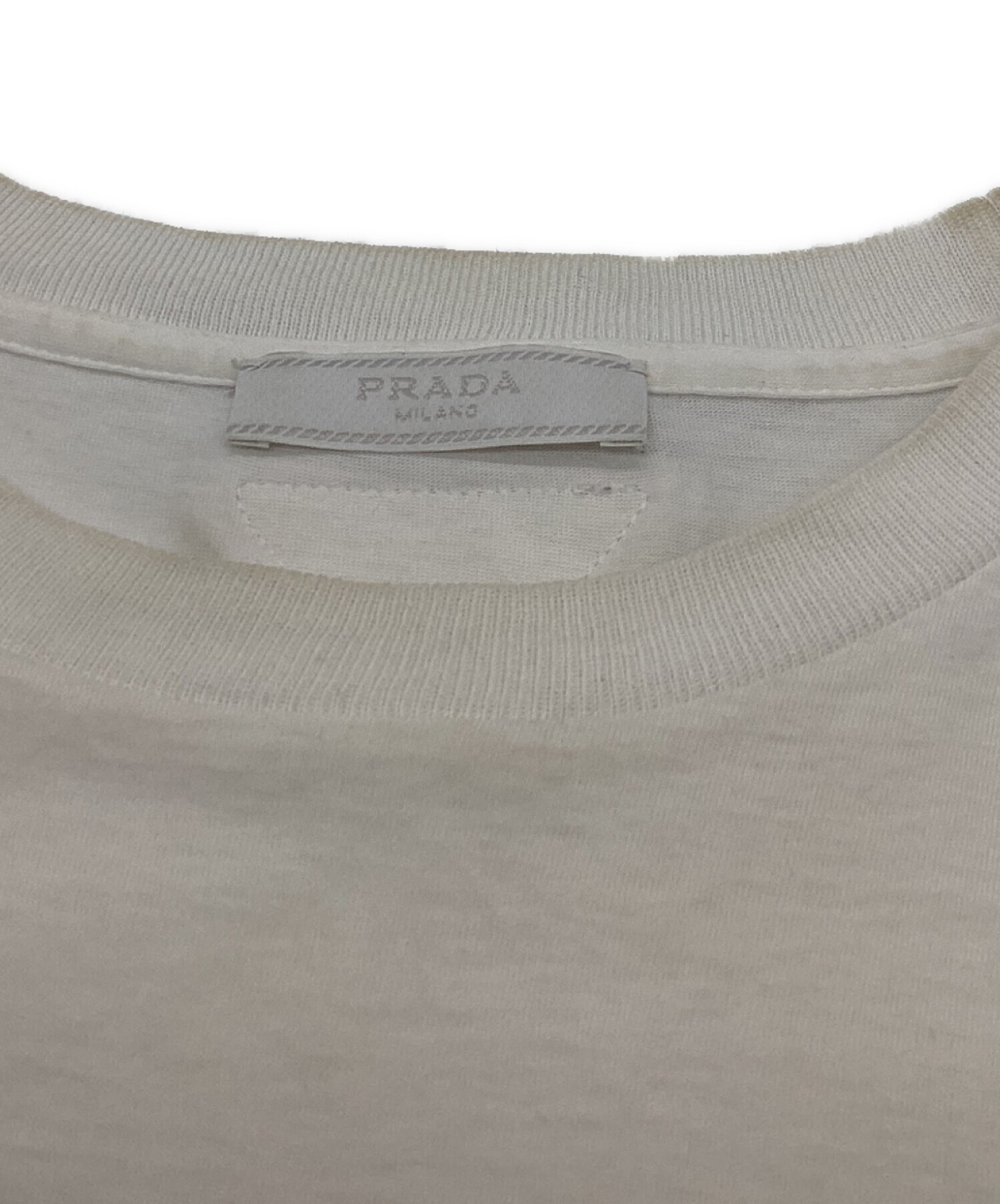 中古・古着通販】PRADA (プラダ) トライアングルロゴパッチTシャツ