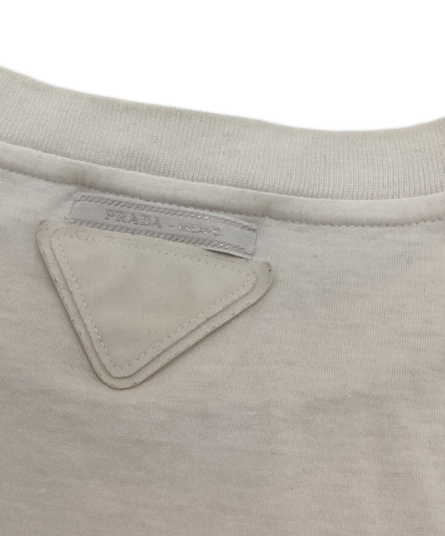 中古・古着通販】PRADA (プラダ) トライアングルロゴパッチTシャツ