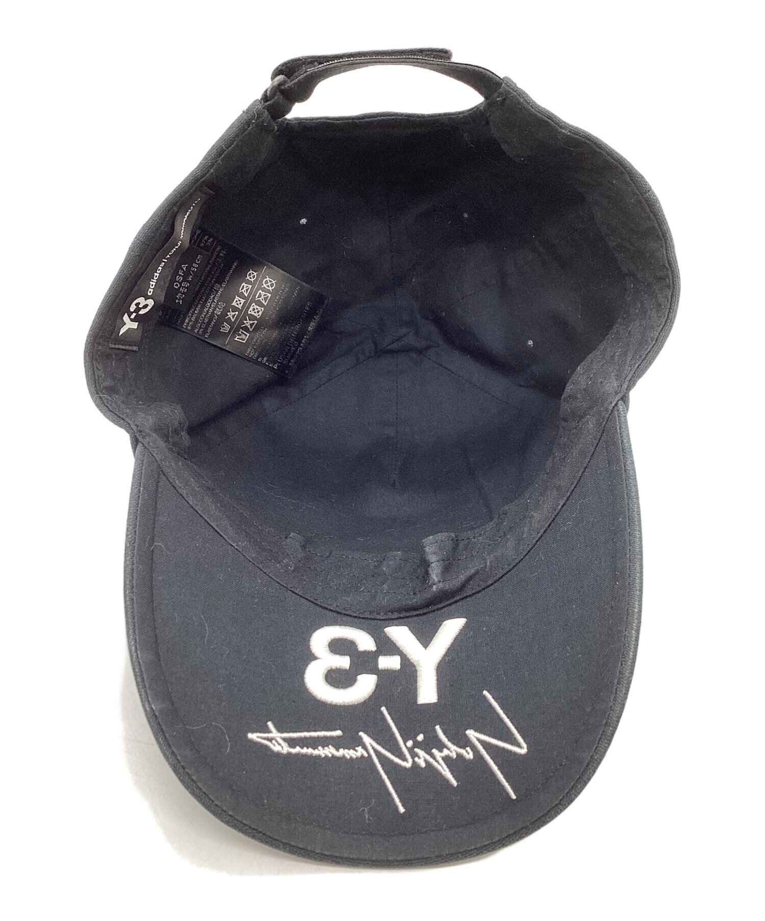 中古・古着通販】Y-3 (ワイスリー) キャップ ブラック サイズ:58cm
