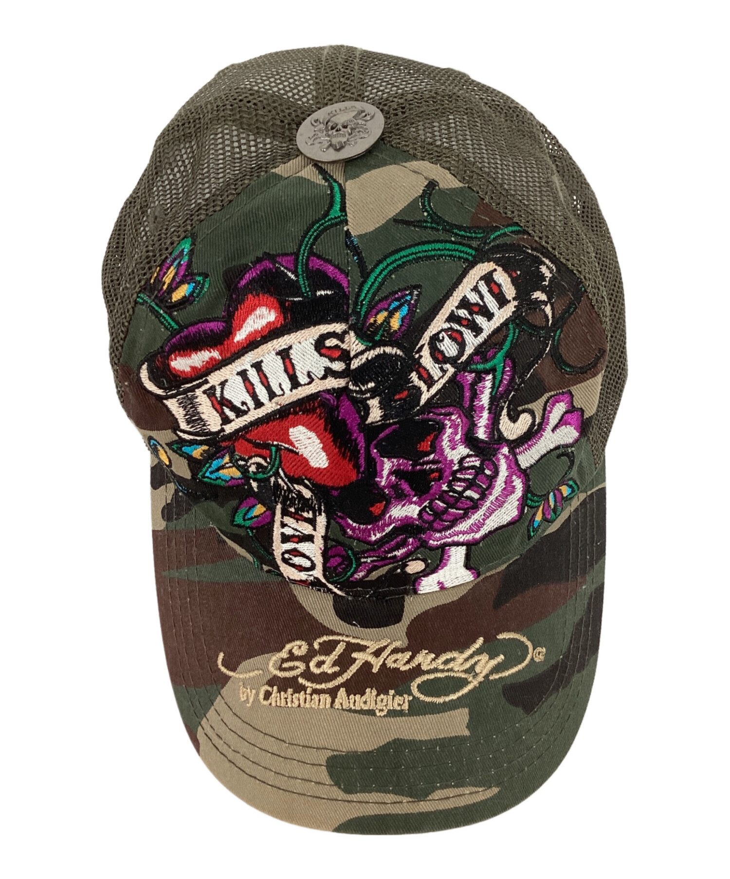 中古・古着通販】ED HARDY (エド ハーディー) メッシュキャップ