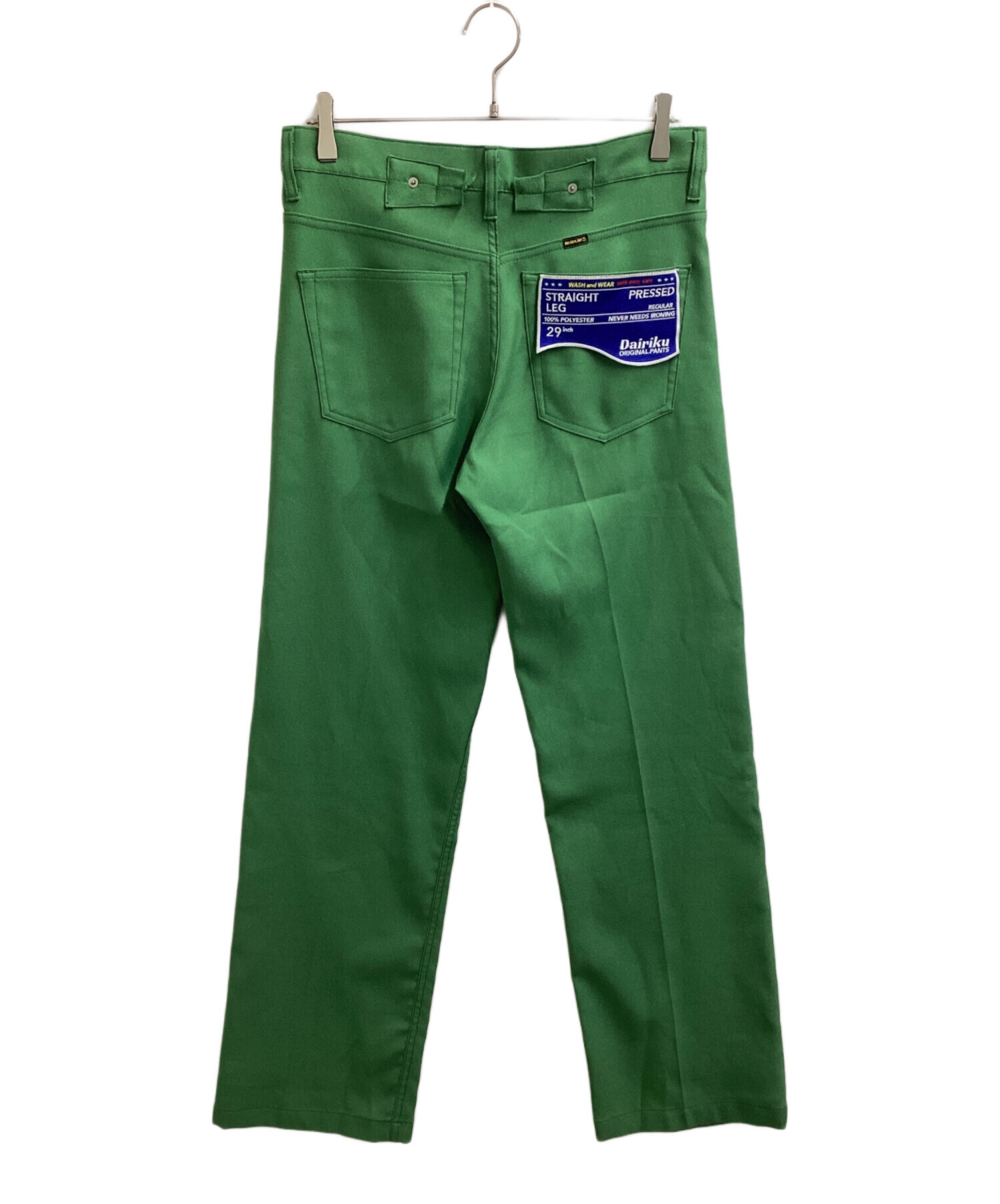 パンツ dairiku Flasher Pressed Pants 29 straig 中古・古着通販】DAIRIKU (ダイリク) Straight Flasher Pressed Pants