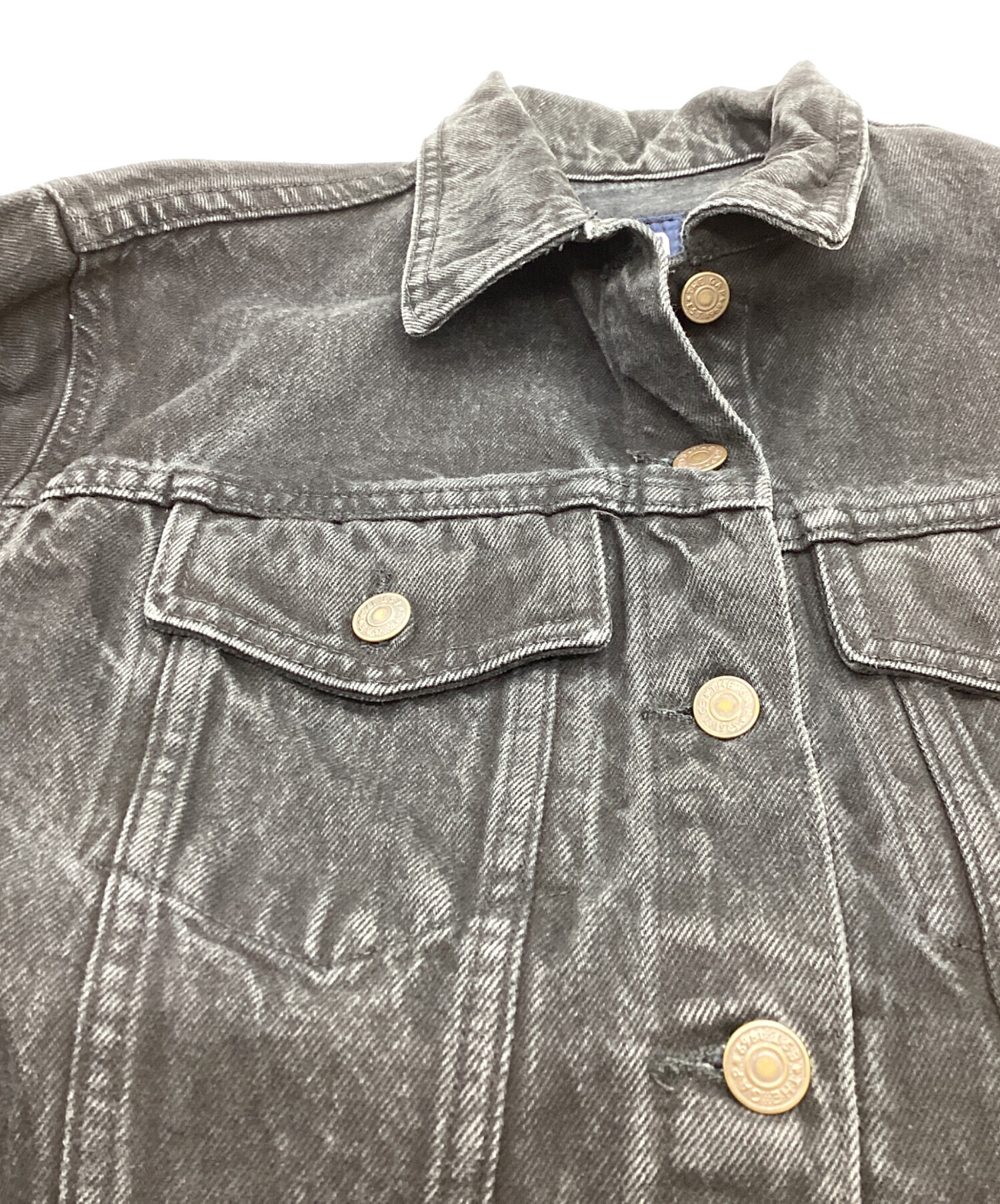 中古・古着通販】GAP (ギャップ) デニムジャケット OLDGAP ブラック 