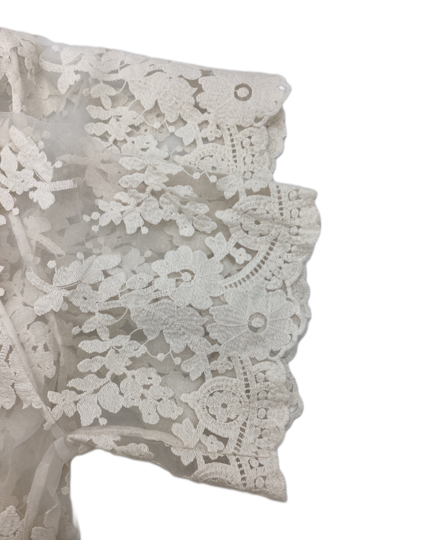 中古・古着通販】CLANE (クラネ) SHEER FLOWER LACE SHIRTS / 18122