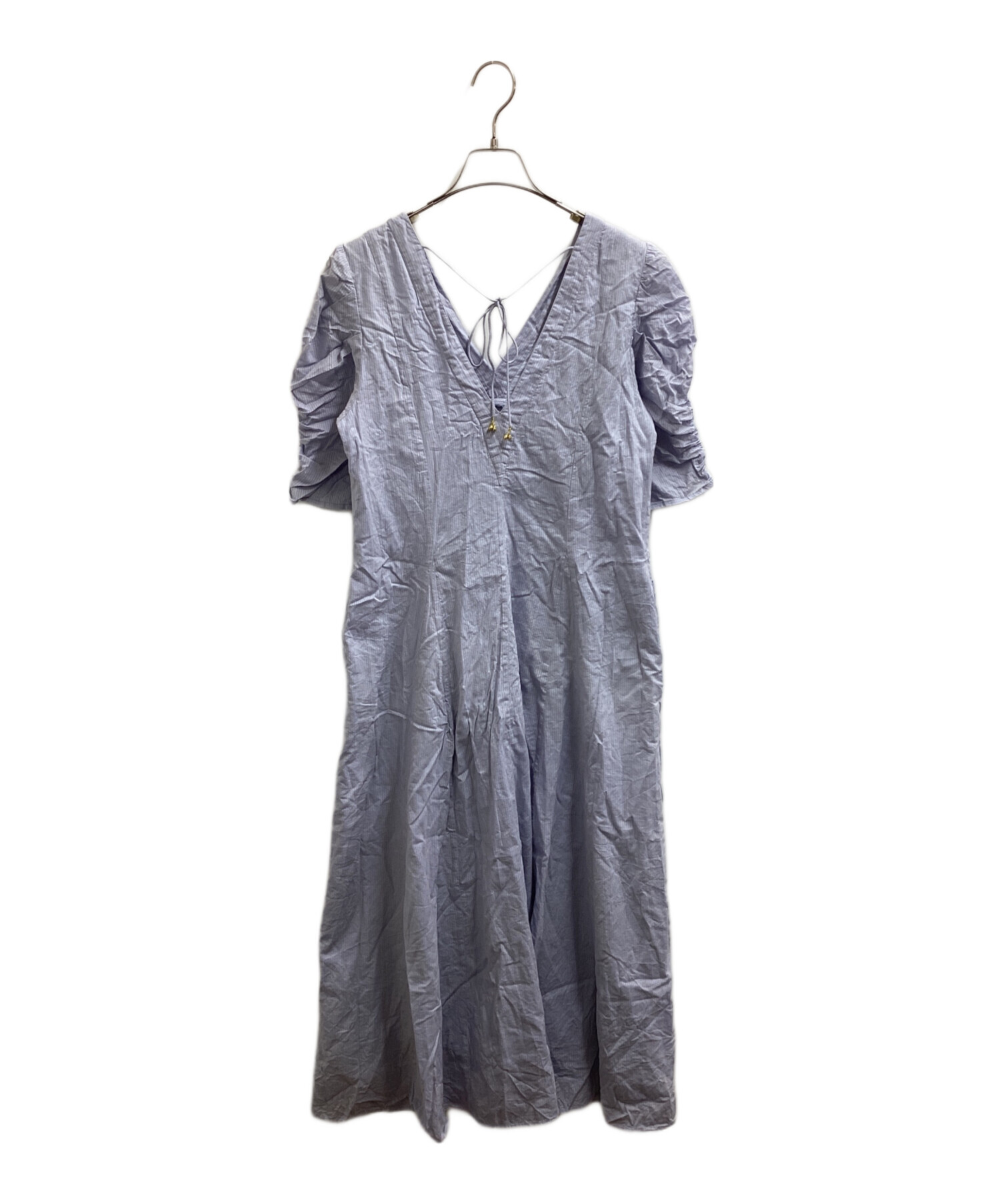 中古・古着通販】ne quittez pas (ヌキテパ) Dobby Stripe Plain Dress